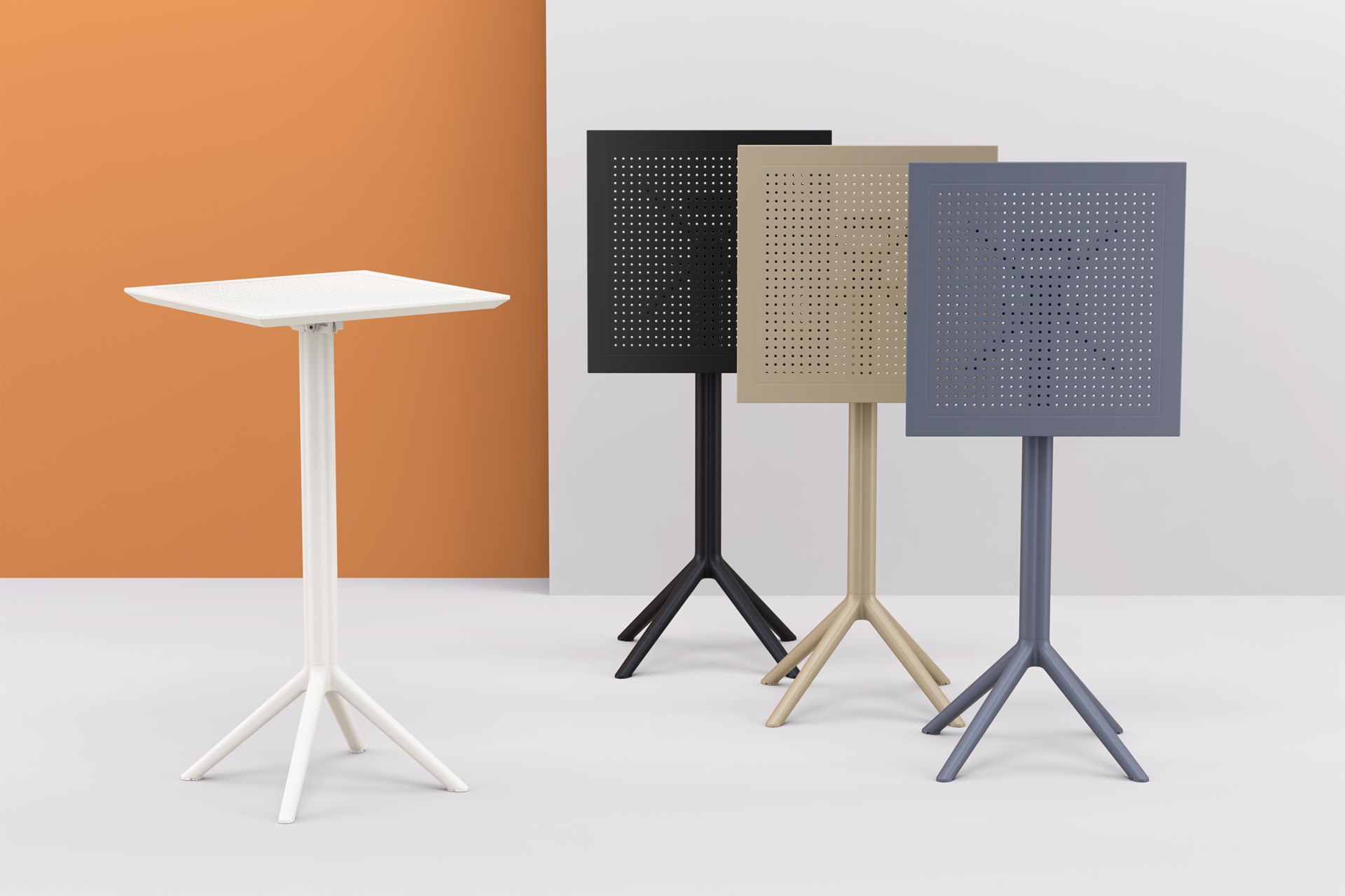 Stół Sky Folding Dark Grey - składany Stół barowy Siesta Sky Folding Dark Grey