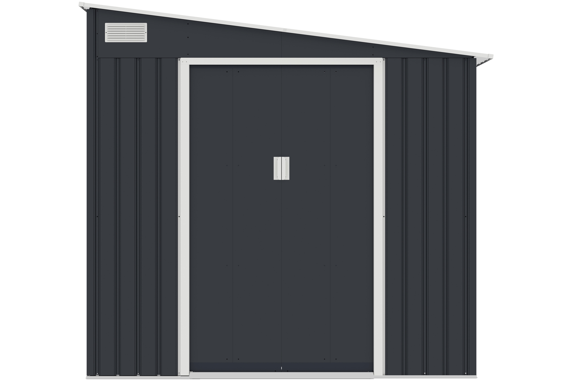 Domek ogrodowy Helsinki szary 214 x 257 cm Domek narzędziowy Helsinki 214 x 257 cm Grey