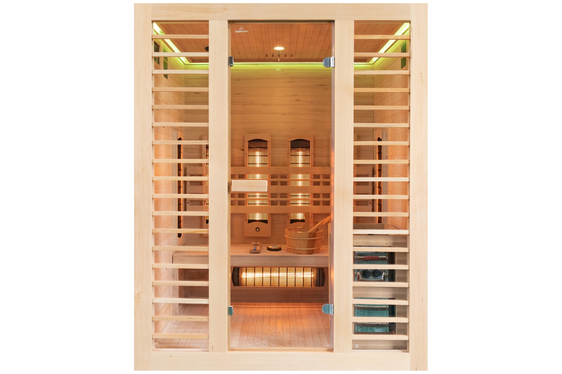 Sauna hybrydowa Nordum Combi 3-osobowa naturalna - fińska i infrared Sauna hybrydowa Nordum Combi 3-osobowa naturalna
