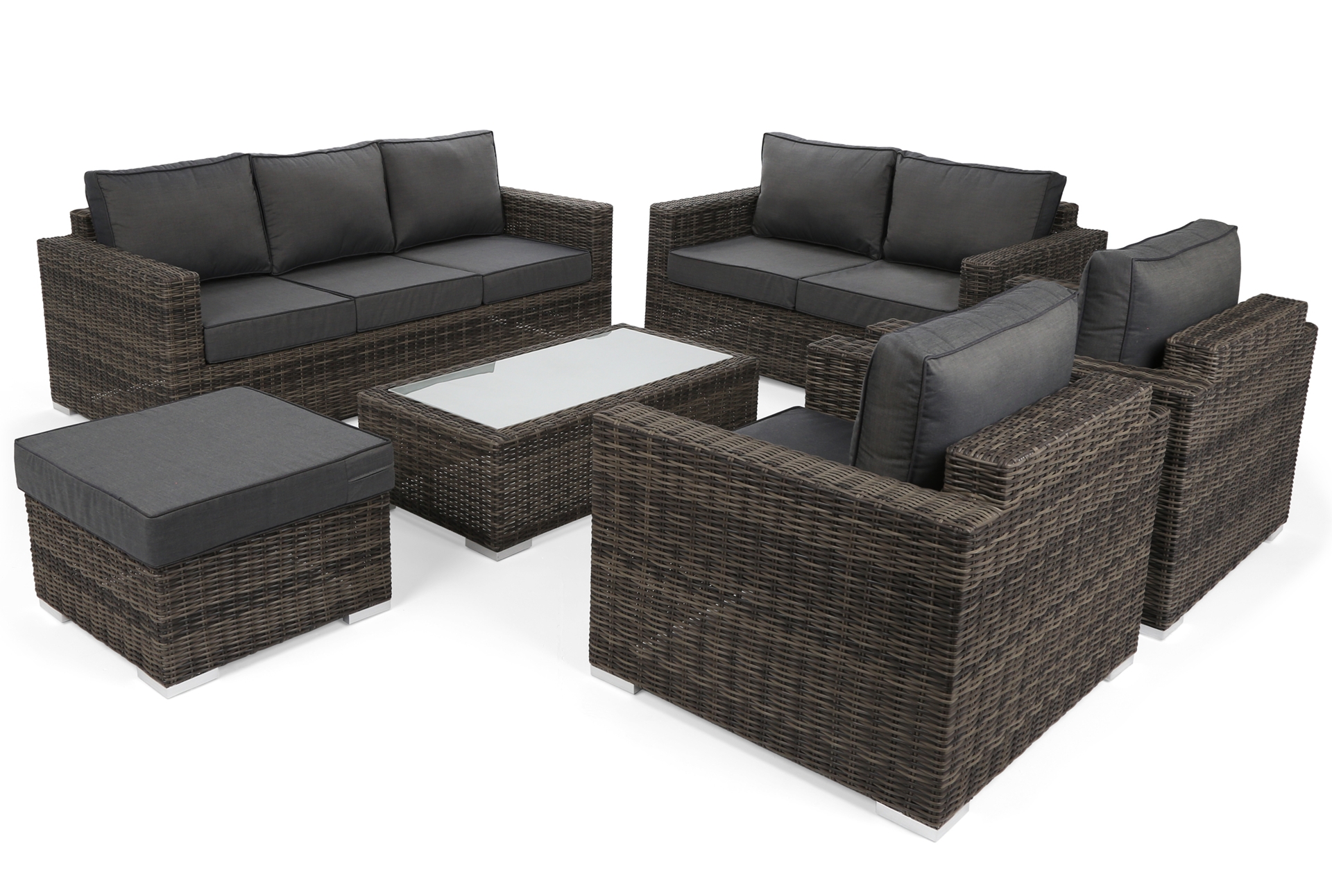 Meble ogrodowe technorattanowe Perugia Olive / Grey