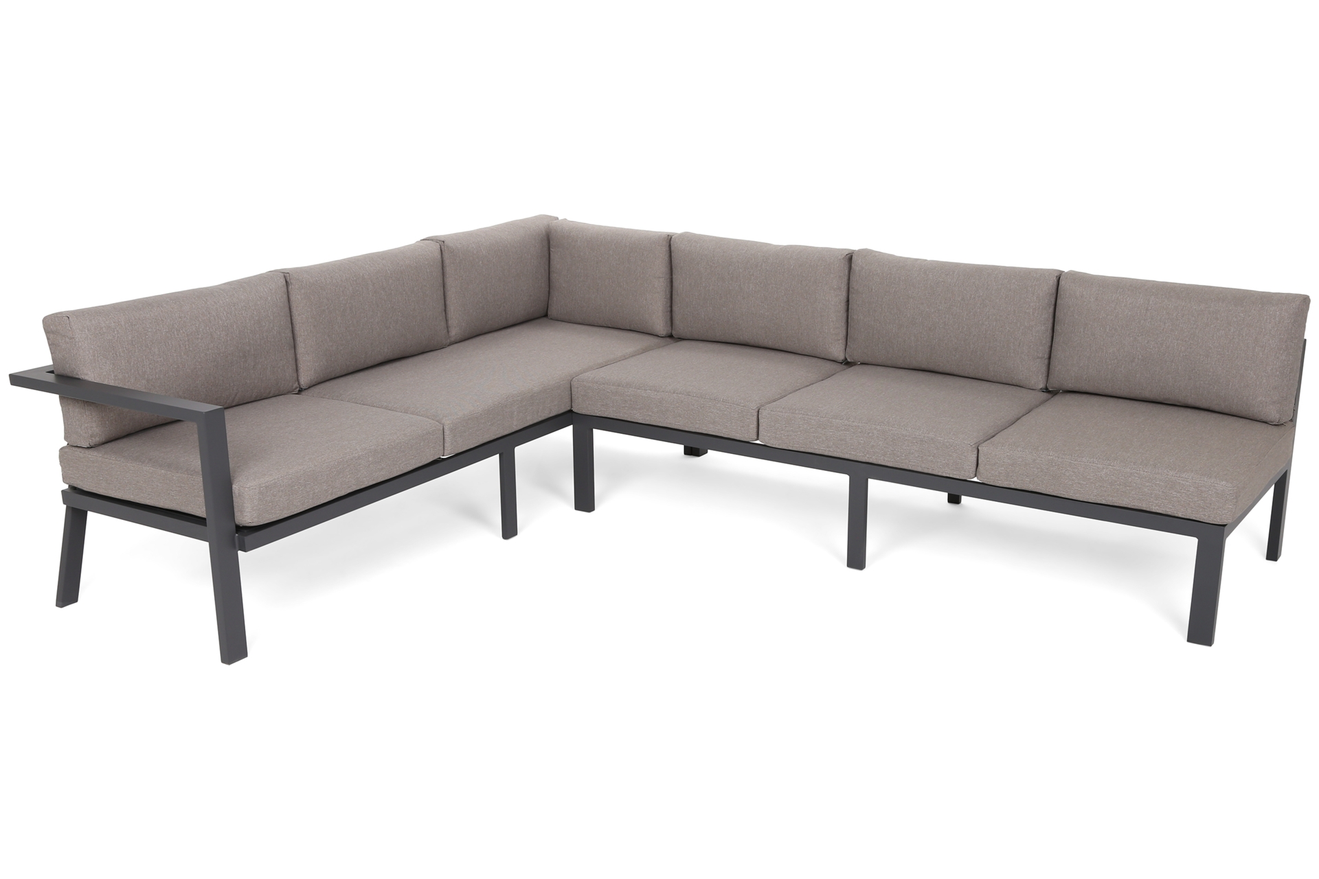 Narożne meble ogrodowe aluminiowe Galapagos Grey / Taupe