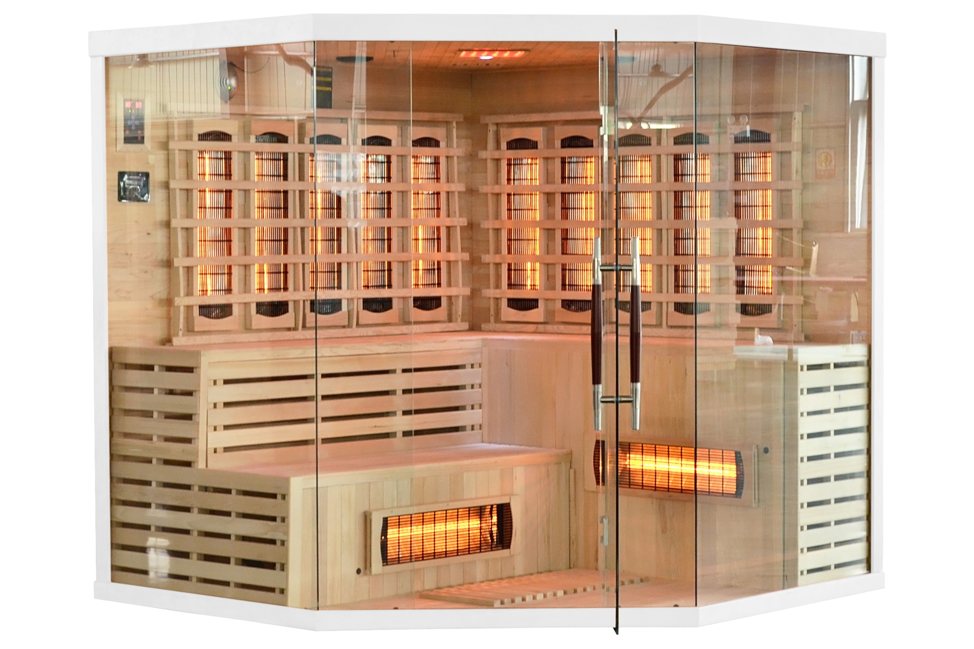 Sauna infrared narożna EA5R White z koloroterapią