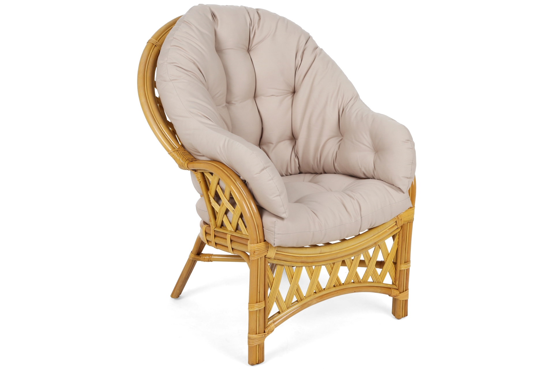 Meble ogrodowe rattanowe Diego Honey / Cream 3+1