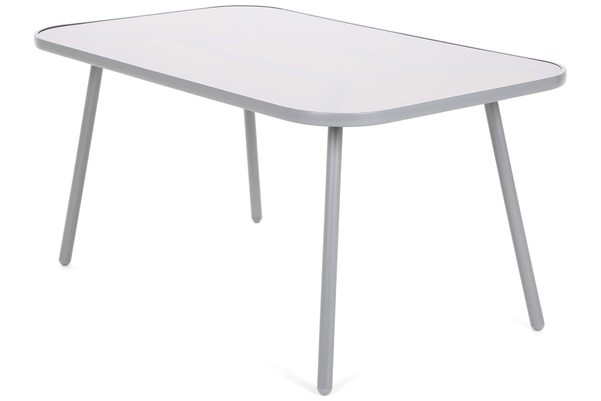 Meble ogrodowe metalowe Casablanca 150 cm Silver / Taupe 6+1