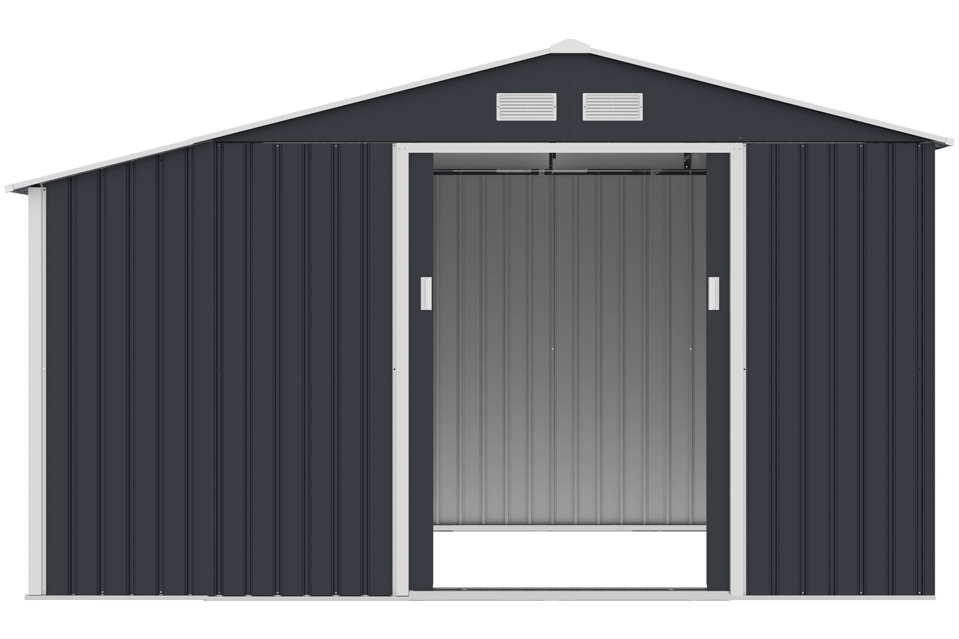 Domek narzędziowy Stockholm 342 x 191 cm Grey z drewutnią