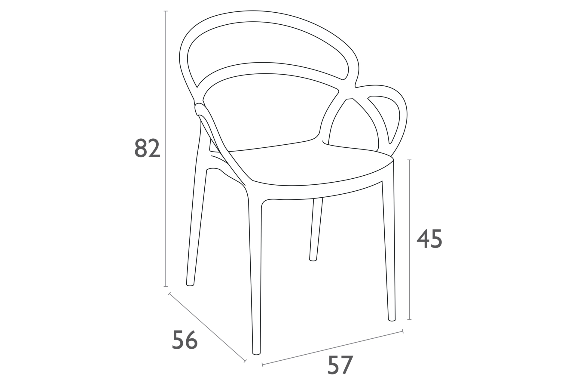Krzesło Siesta Mila Yellow