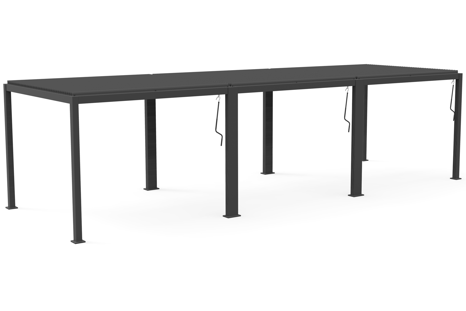 Pergola aluminiowa 9x3 m Bermeo - regulowany dach Pergola ogrodowa aluminiowa Bermeo 900 x 300 cm