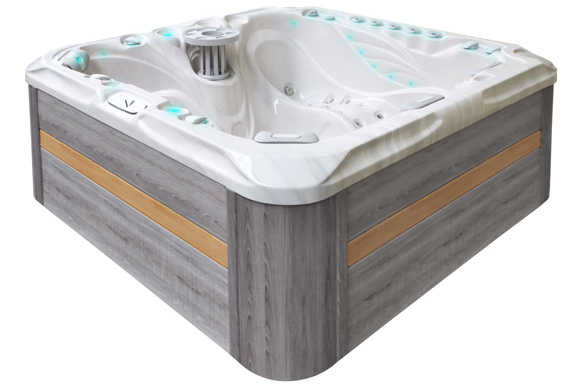 Wanna ogrodowa z hydromasażem Aquess Felicity 7202 5-osobowa