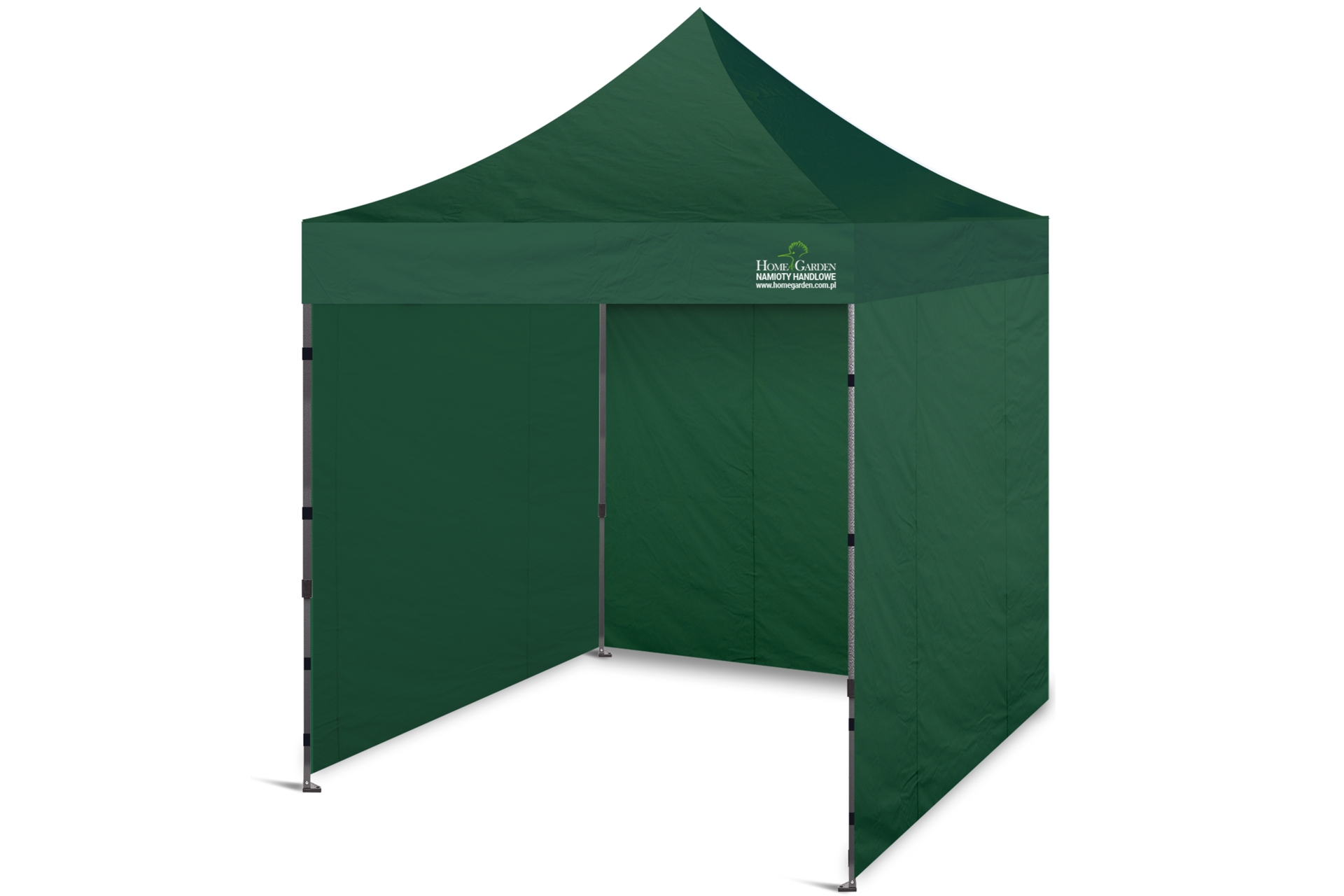 Namiot handlowy 200 x 200 cm zielony