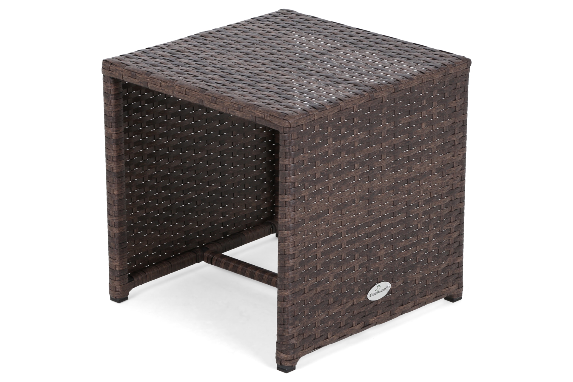Zestaw leżanek ogrodowych Bora Bora Brown Mat / Brown Melange - brązowy - dla 2 osób Zestaw leżaków ogrodowych z technorattanu Bora Bora Brown Mat / Brown Melange ze stolikiem