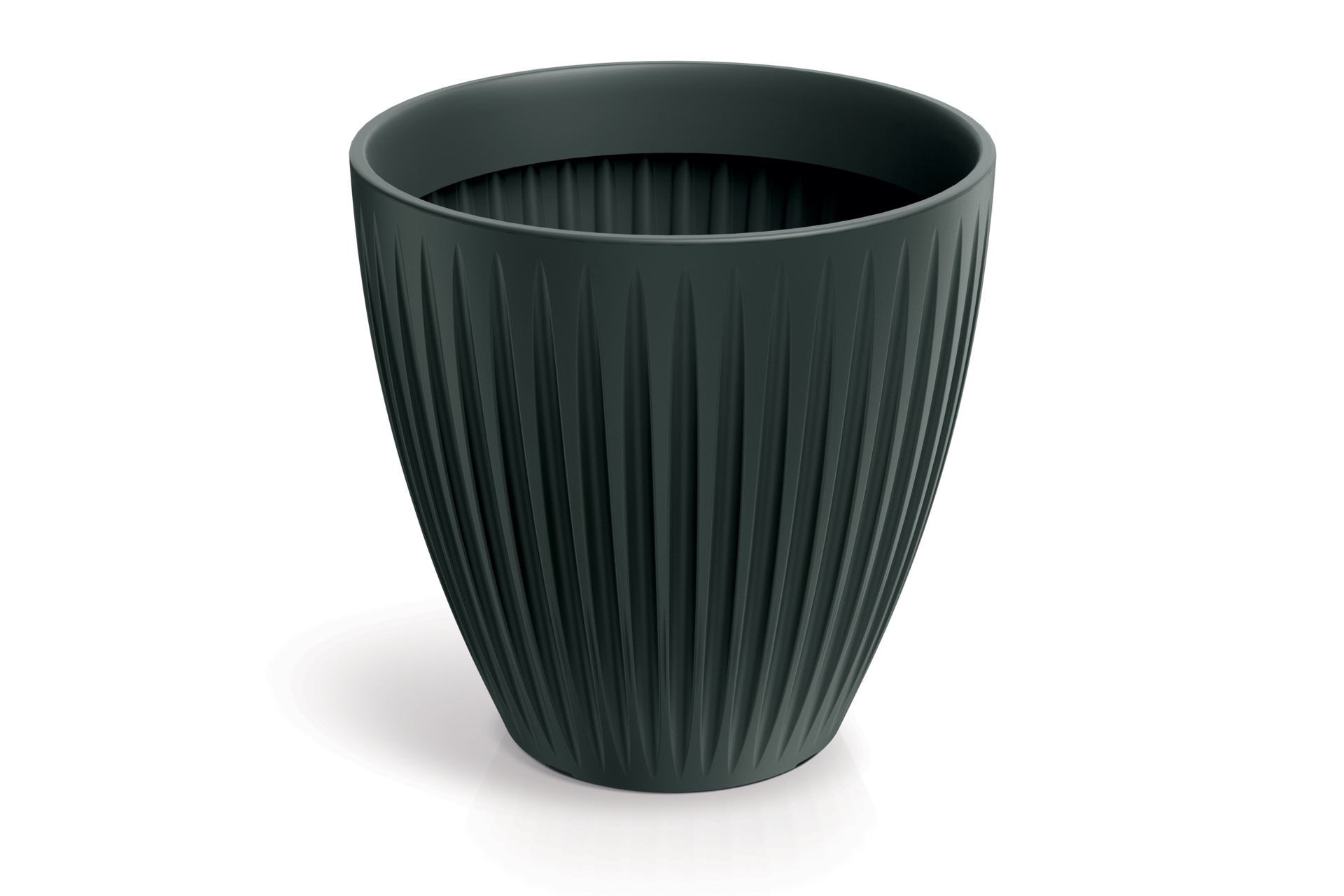 Donica ogrodowa Latia Round Midl Anthracite 56 l