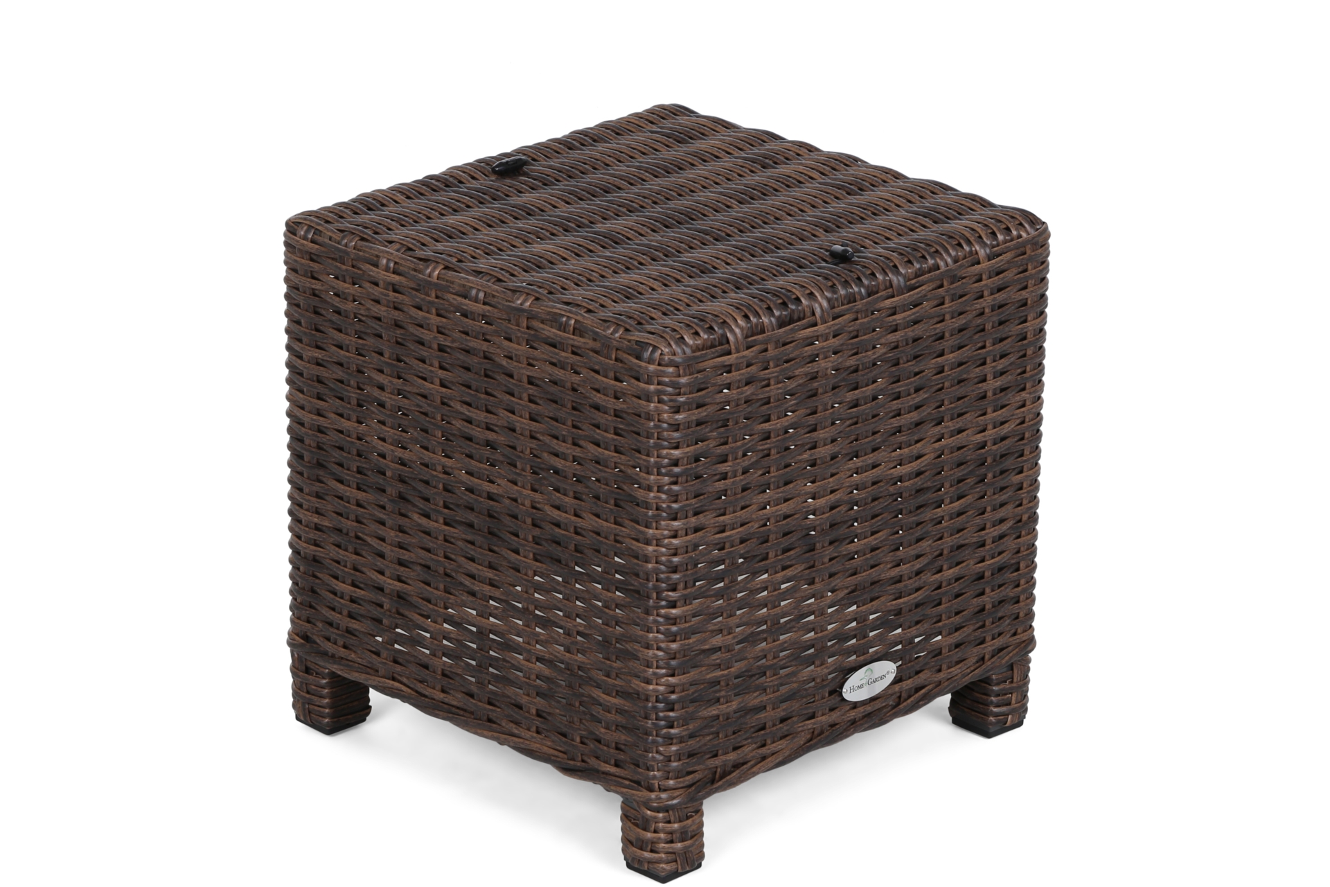 Puf ogrodowy technorattanowy California Brown Mat / Brown Melange