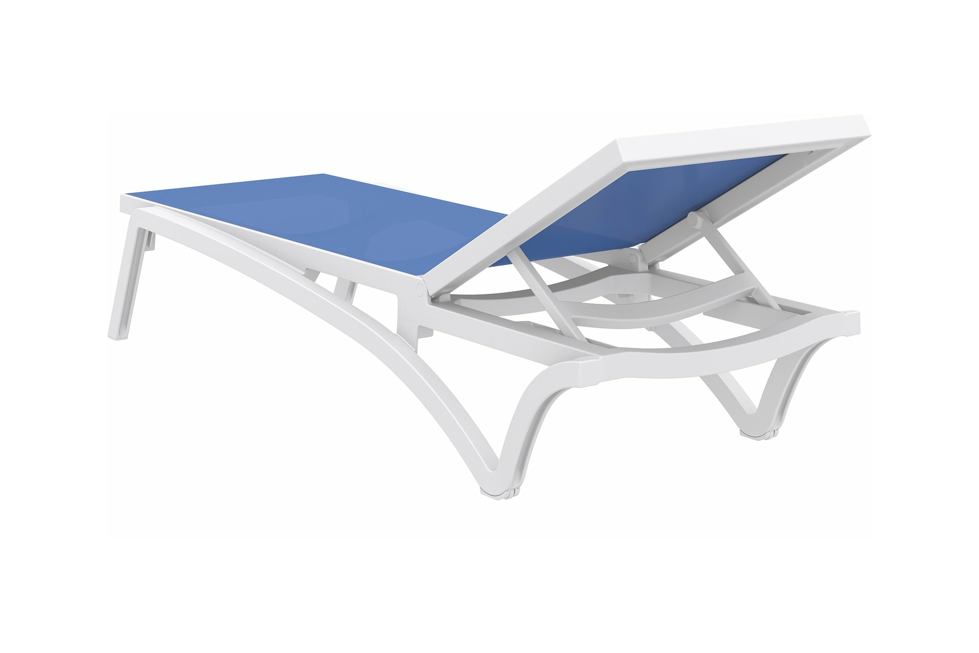 Leżak ogrodowy Siesta Pacific White / Blue