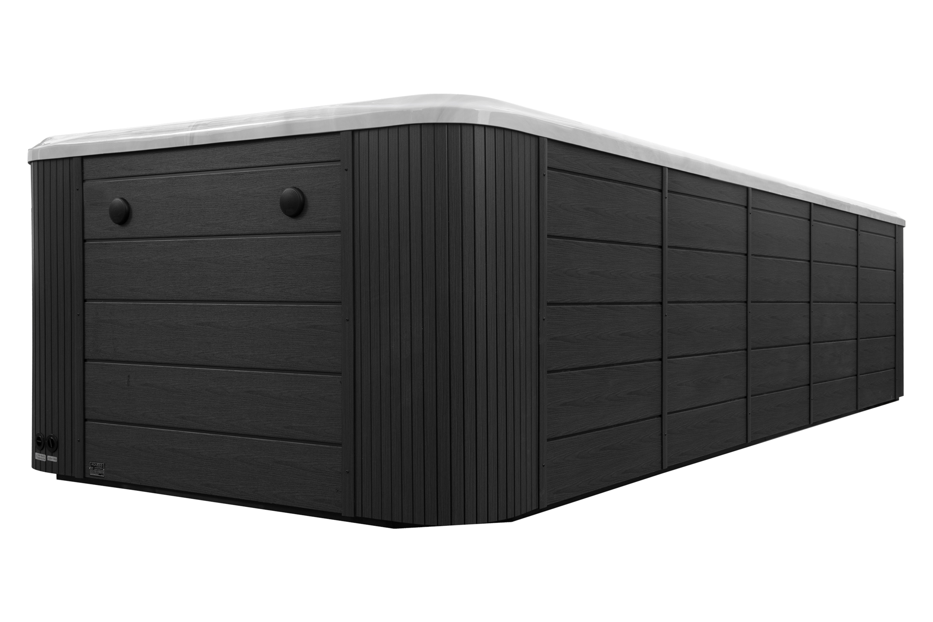 Basen ogrodowy z przeciwprądem i hydromasażem Aquess Wave 590 x 225 cm