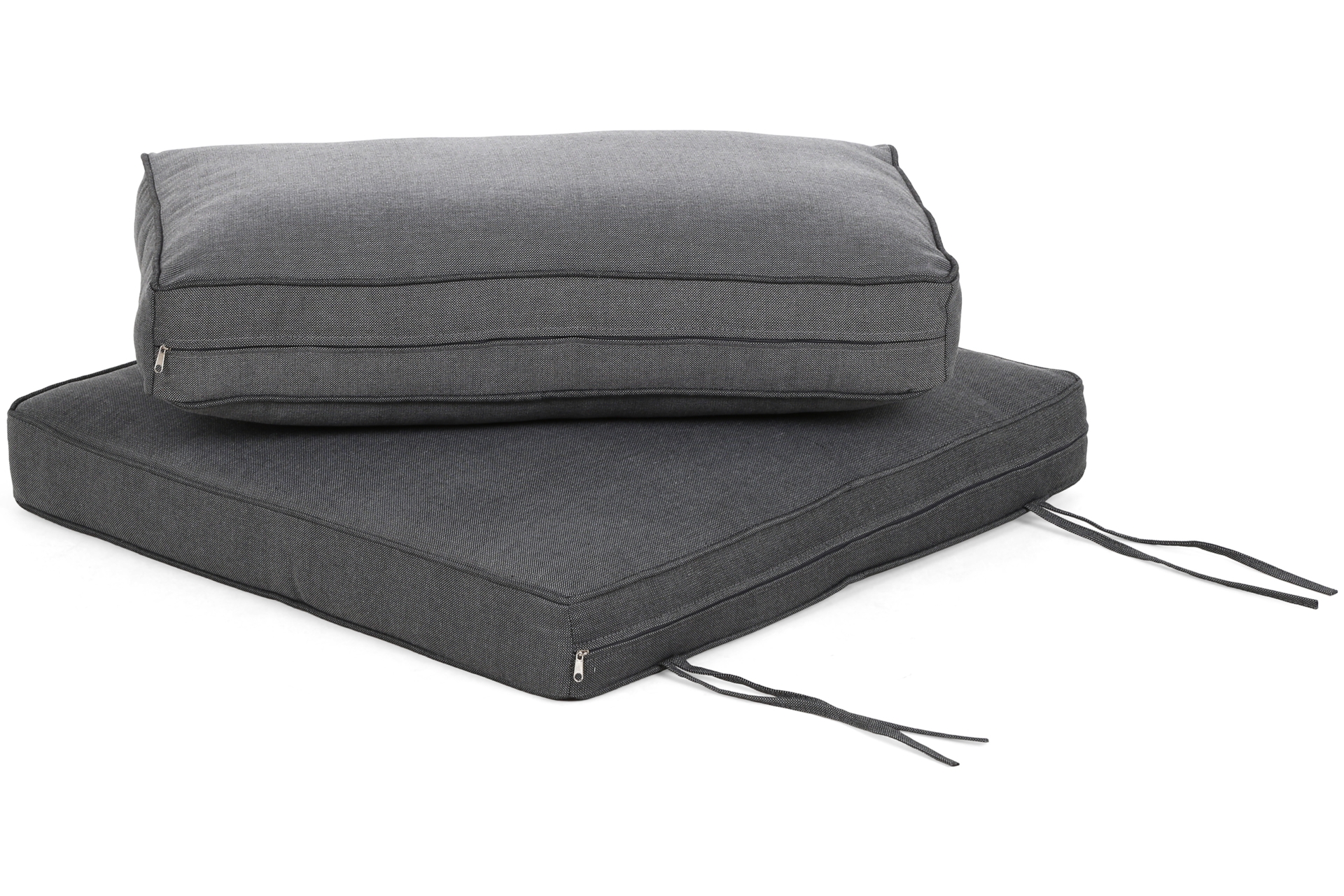 Narożnik ogrodowy aluminiowy szary dla 4 osób Nicea Dark Grey  Narożnik ogrodowy aluminiowy Nicea Dark Grey / Grey