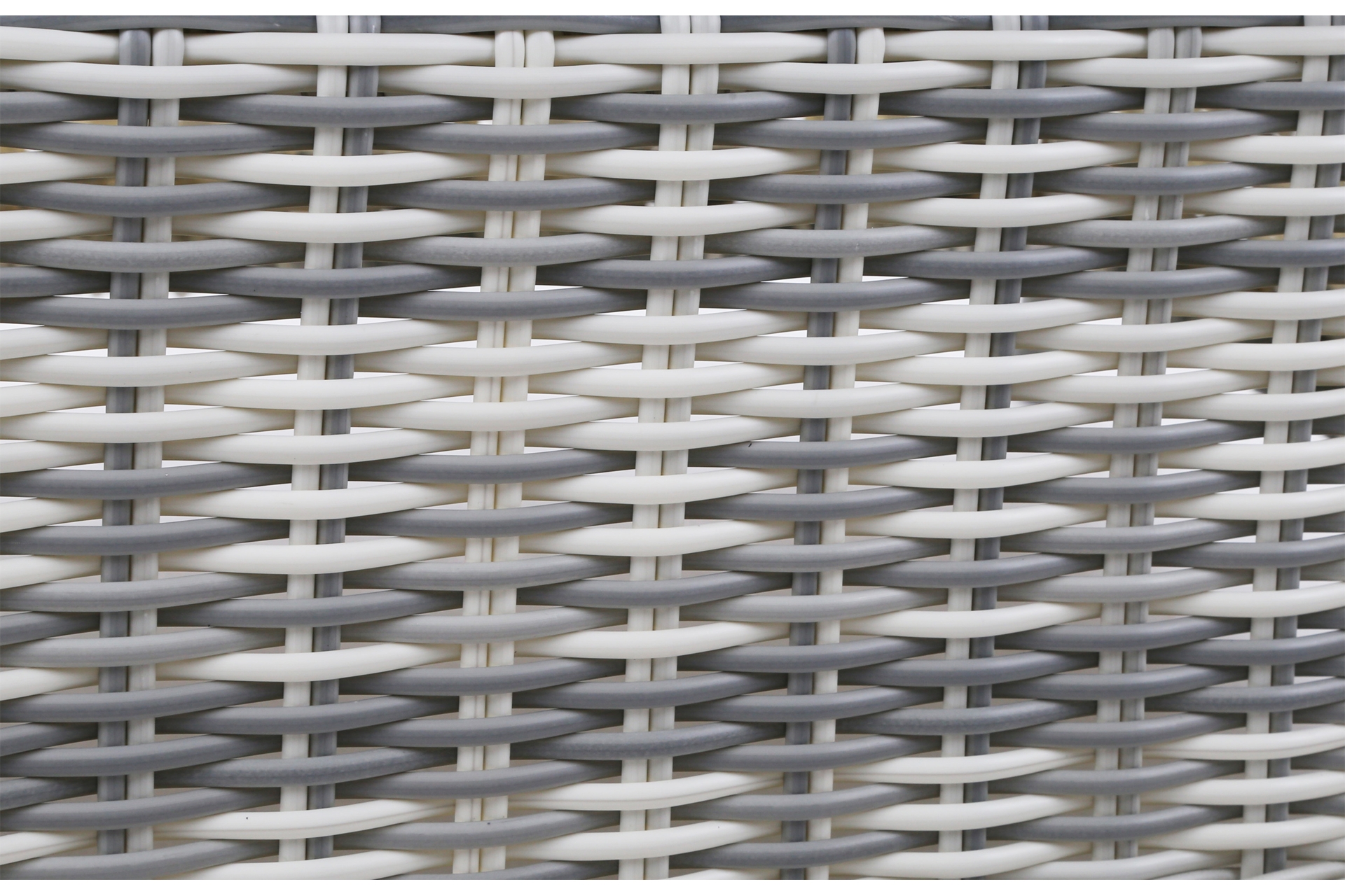 Jasnoszary zestaw wypoczynkowy Alicante dla 5-6 osób z technorattanu - sofa i fotele Meble ogrodowe technorattanowe Alicante Light Grey / Grey Melange