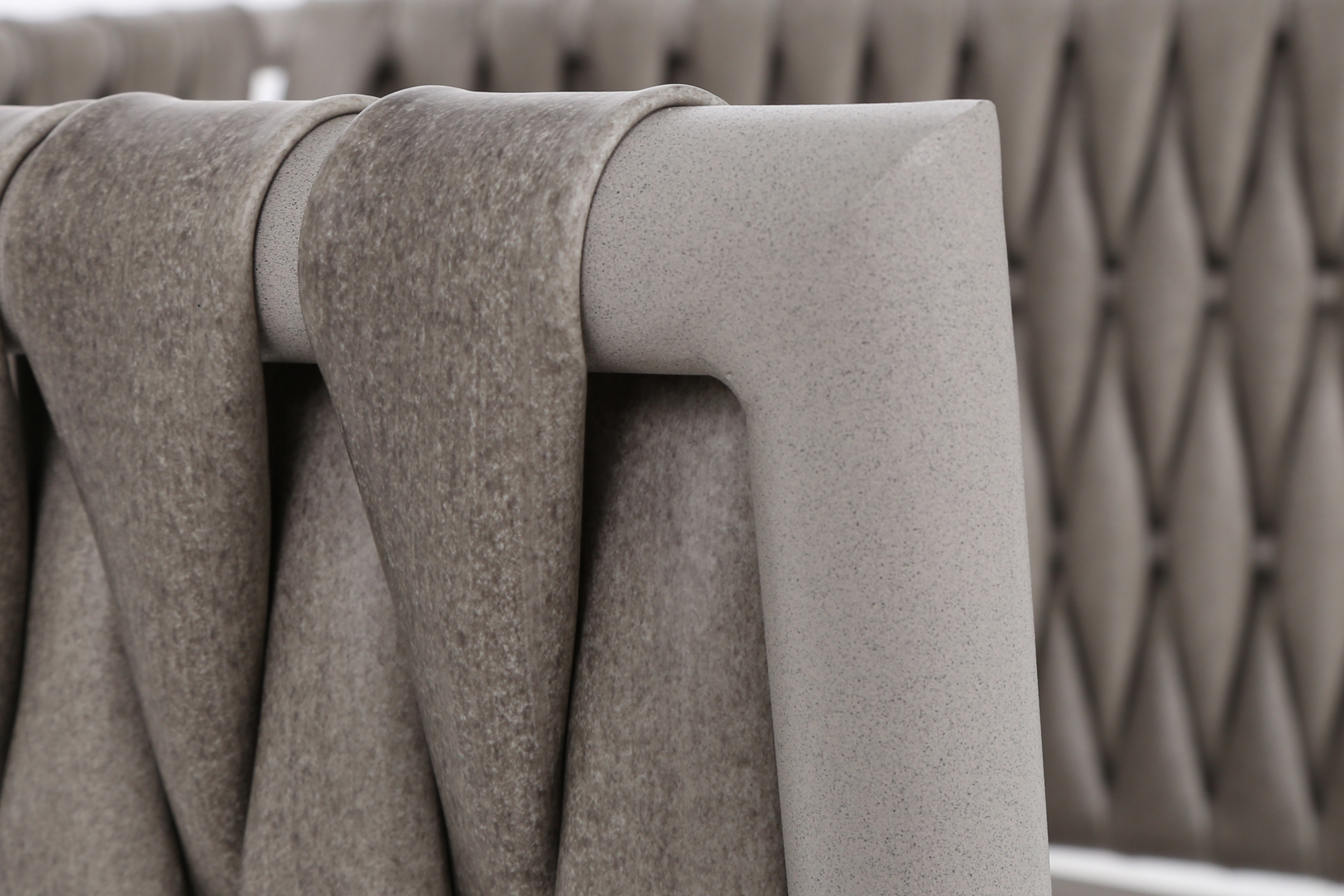 Zestaw mebli aluminiowych Tasos Cream / Latte - dla 4 osób  Meble ogrodowe technorattanowe Tasos Cream / Latte