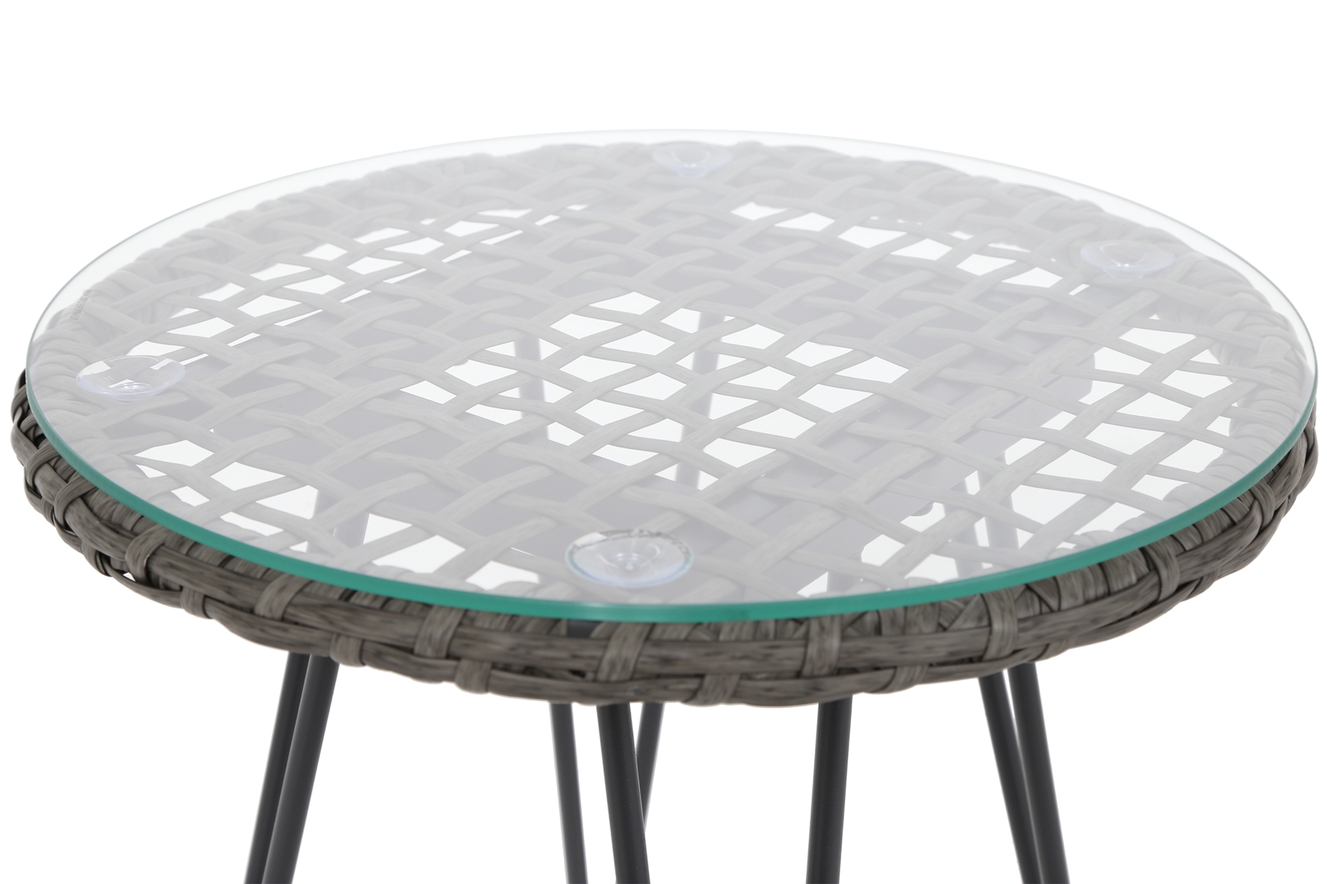 Meble balkonowe technorattanowe Zanzibar Grey / Grey