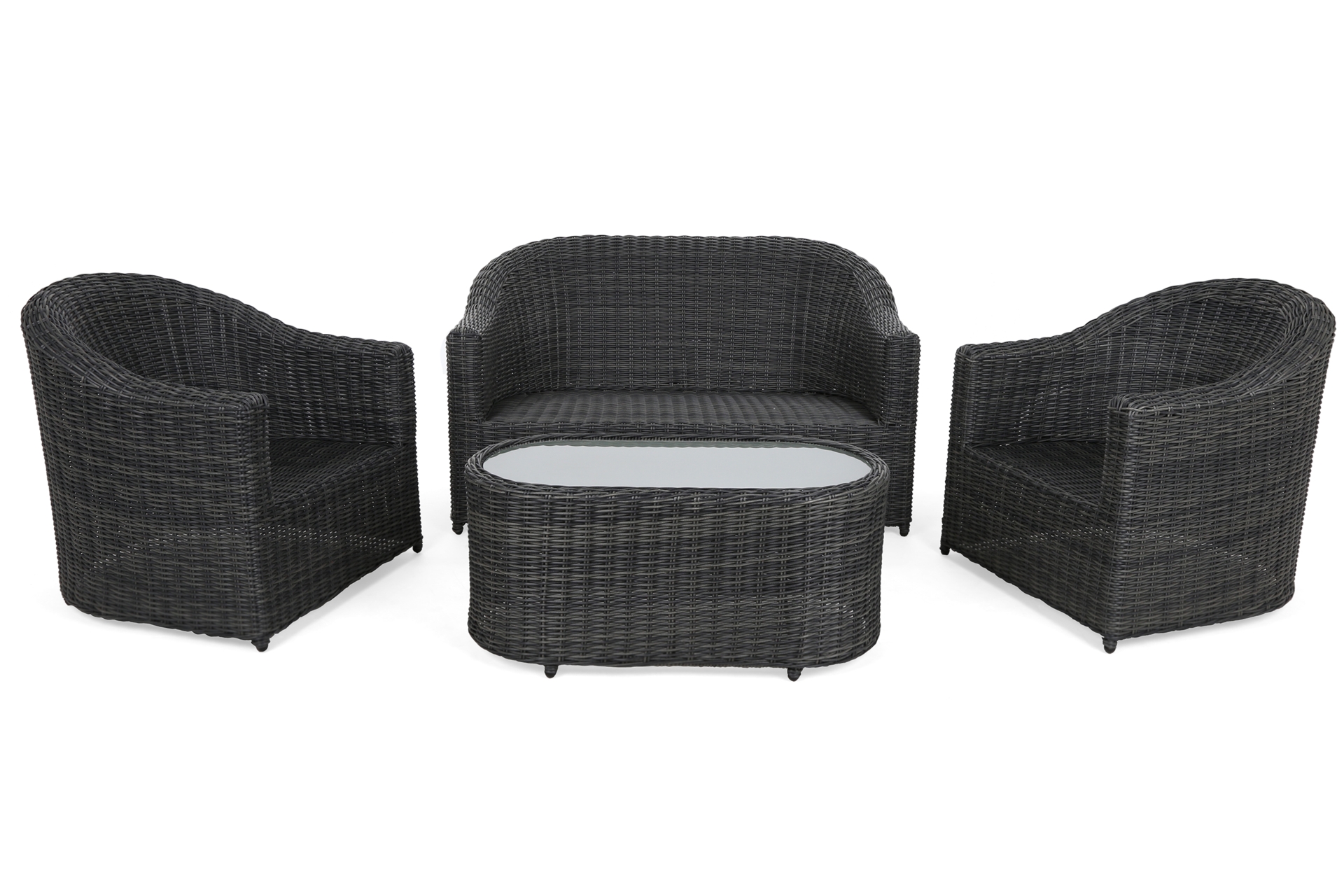 Meble ogrodowe technorattanowe Modena Grey / Grey Melange