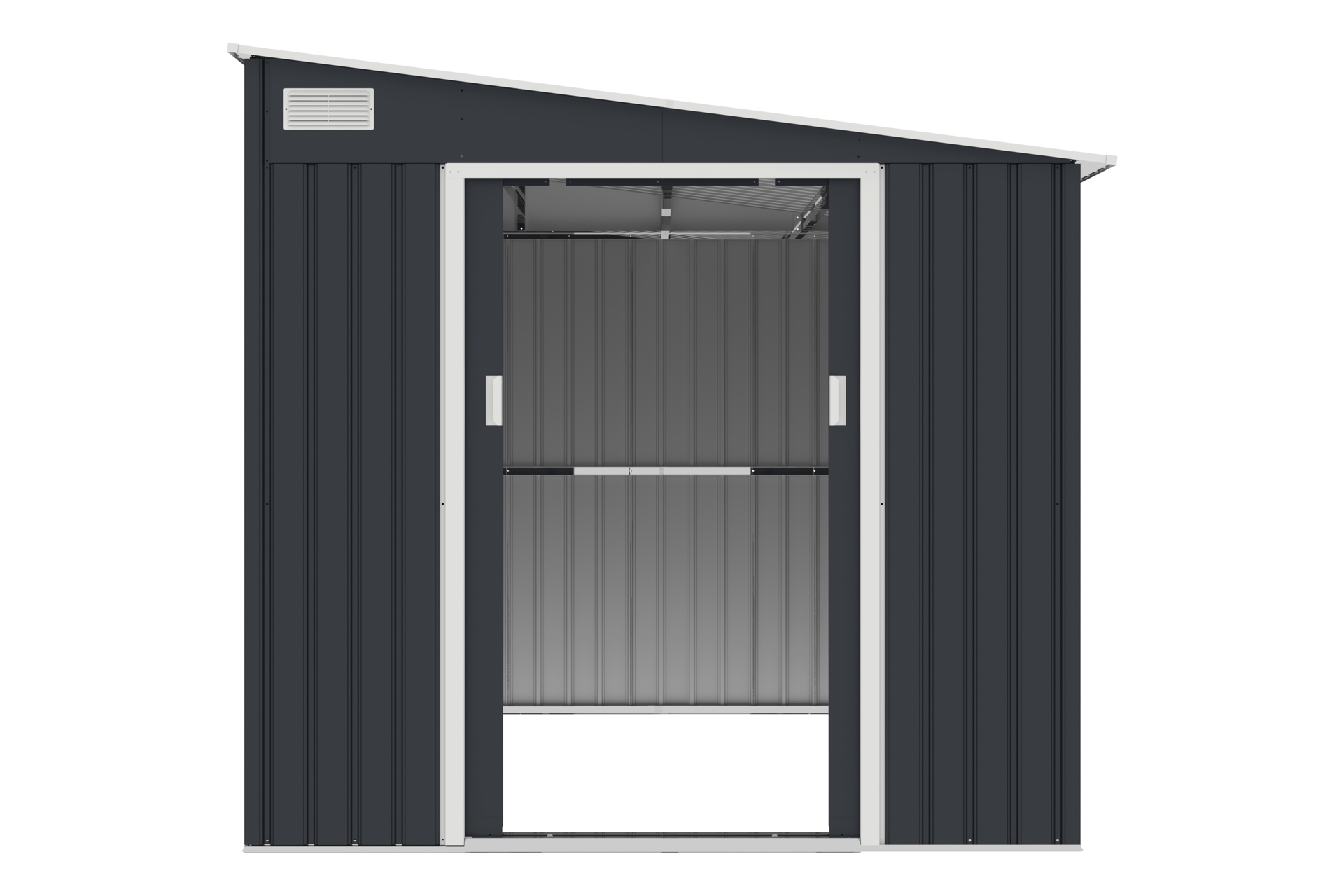 Domek ogrodowy Helsinki szary 214 x 257 cm Domek narzędziowy Helsinki 214 x 257 cm Grey