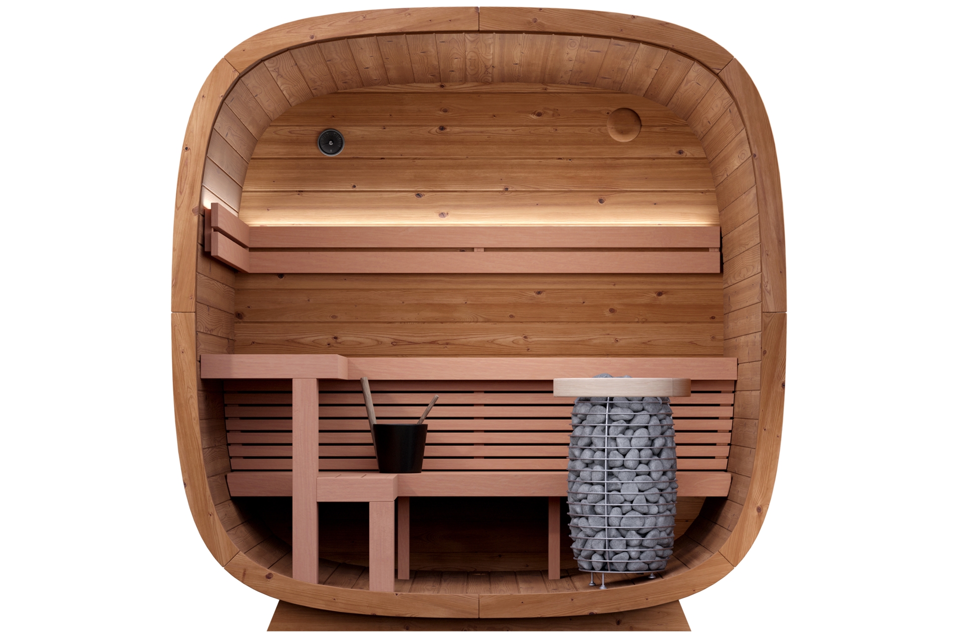 Sauna fińska zewnętrzna Leil® Saunas Dice Pocket 4-osobowa