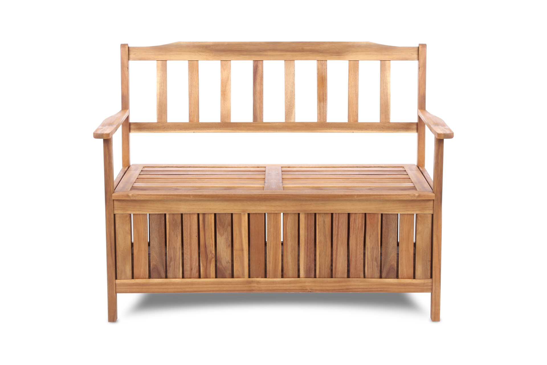 Ławka ogrodowa drewniana Akacja ze skrzynią