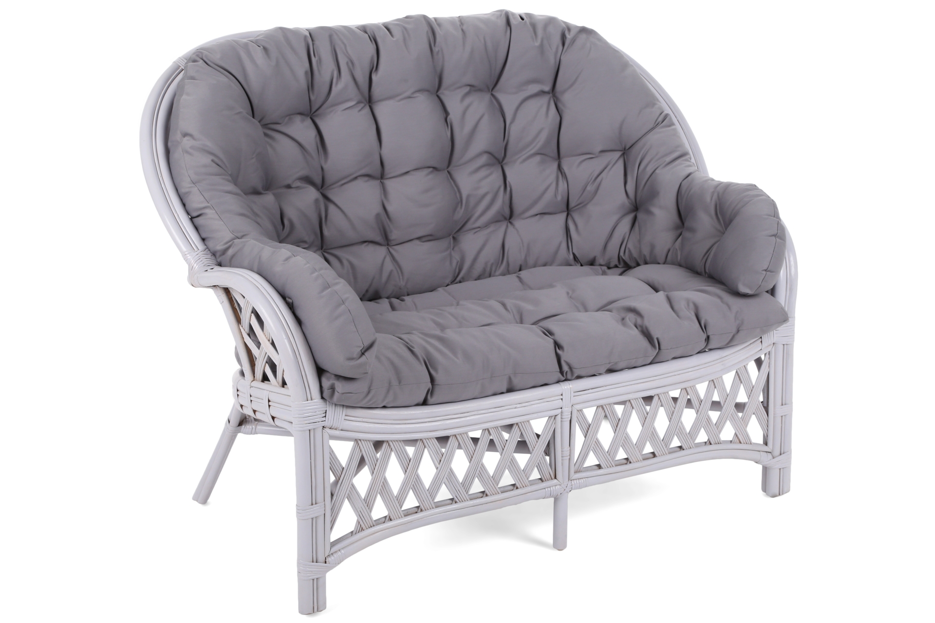 Meble ogrodowe rattanowe Diego Light Grey / Grey 3+1