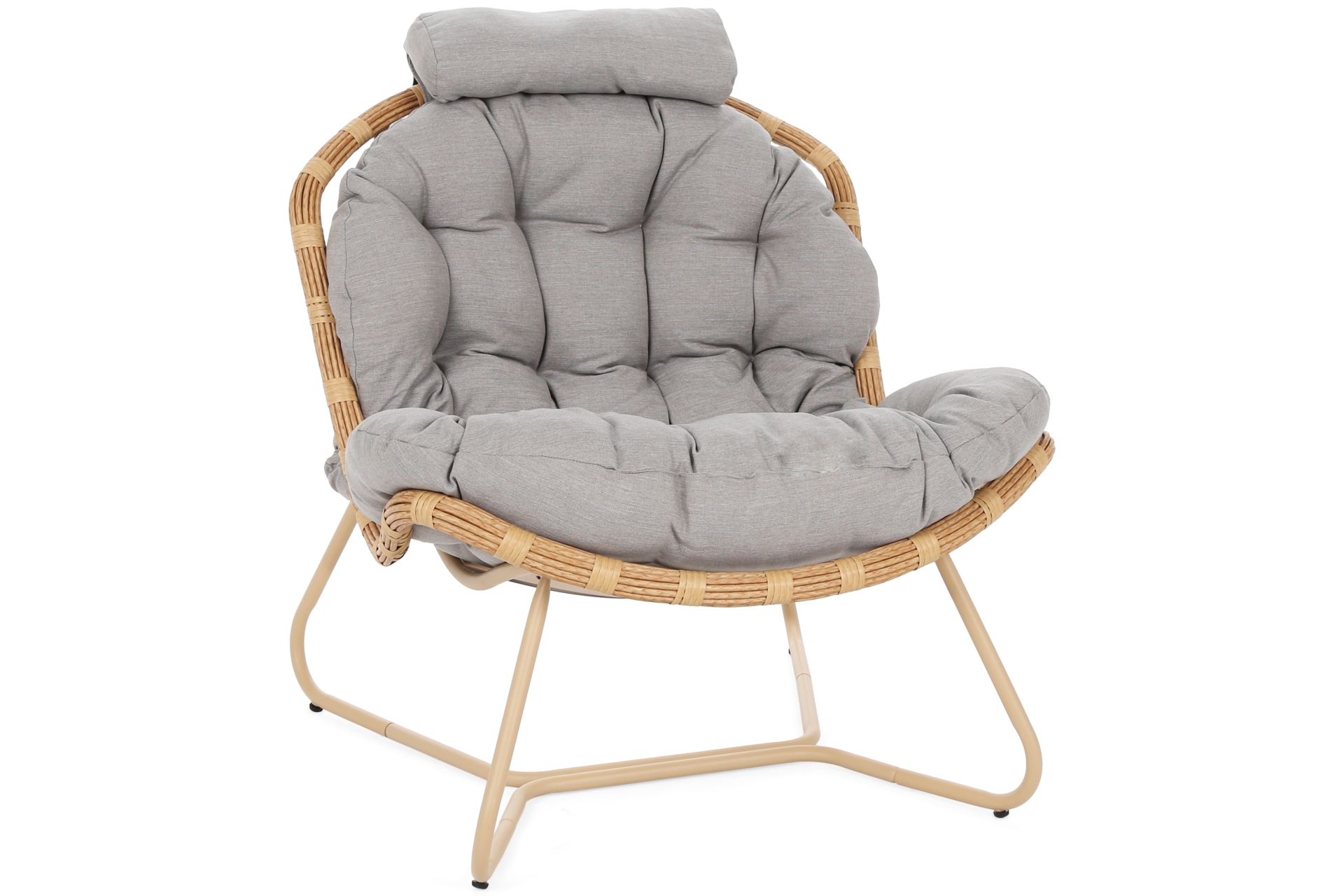 Meble ogrodowe technorattanowe Palermo Round Beige / Light Grey