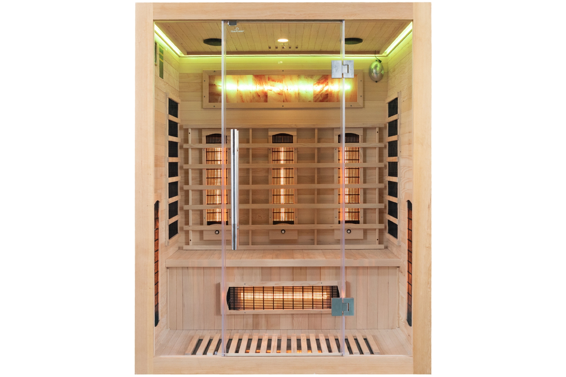 Sauna infrared Nordum Solea 3-osobowa naturalna - z panelami solnymi Sauna infrared Nordum Solea 3-osobowa naturalna