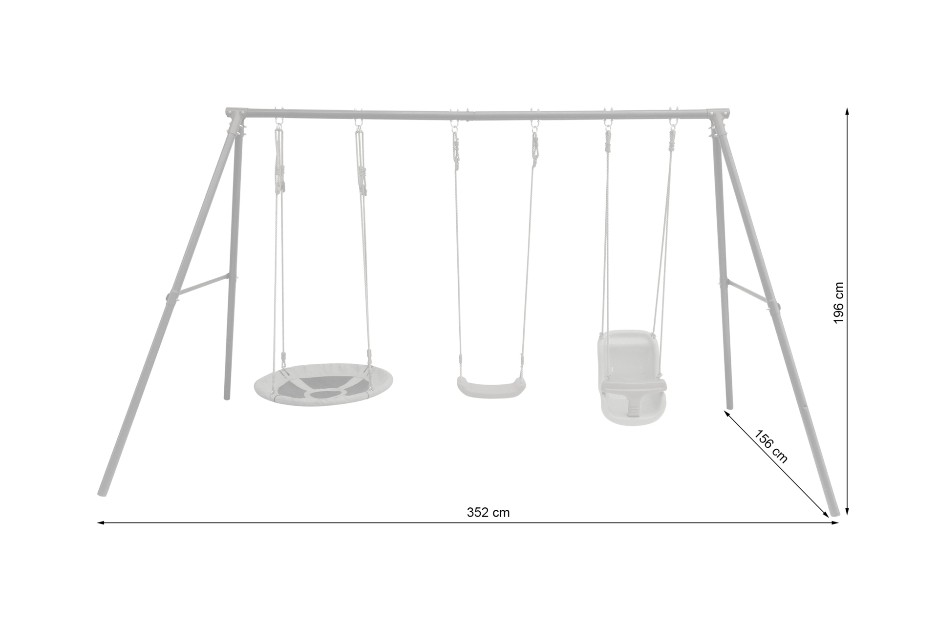 Huśtawka ogrodowa dla dzieci SBN-02
