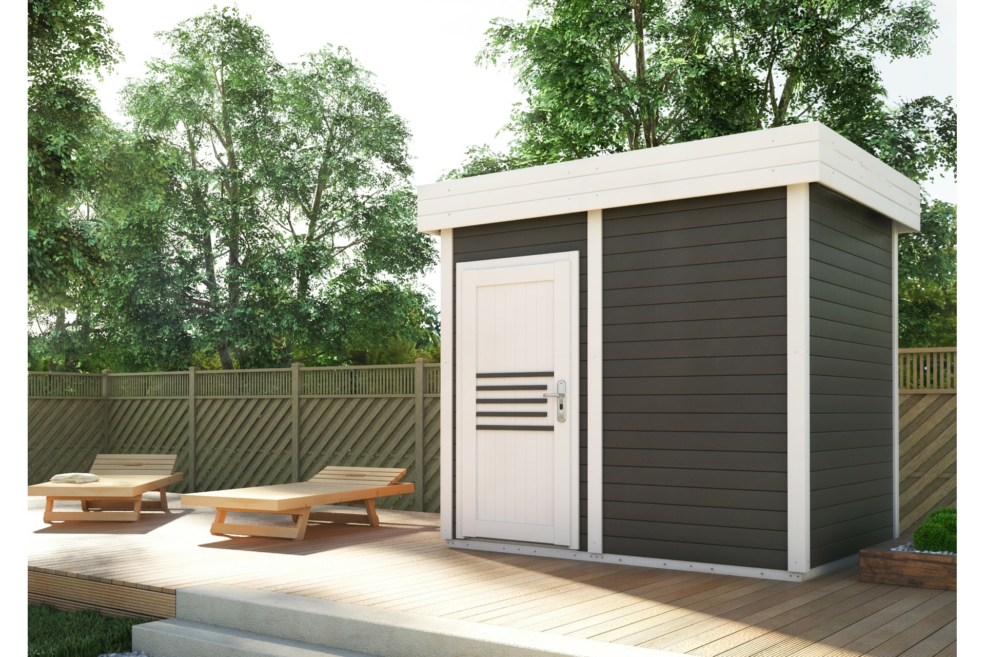 Sauna fińska zewnętrzna Prymulka Sauna fińska zewnętrzna Megiw Prymulka