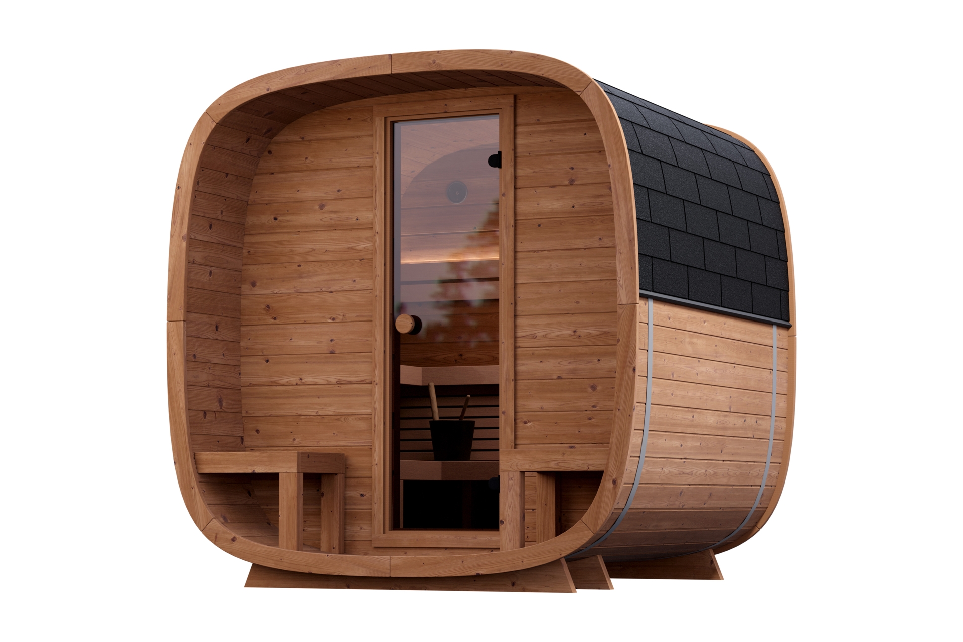 Sauna fińska zewnętrzna Leil® Saunas Dice Comfy 2.0 4-osobowa