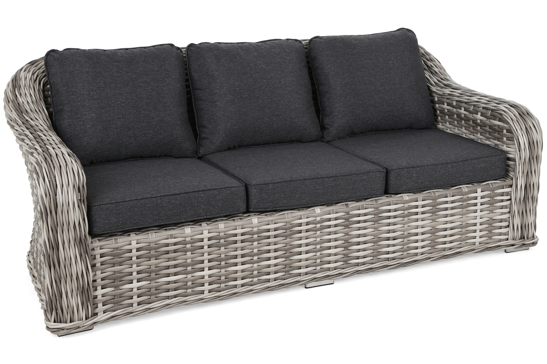 Meble ogrodowe technorattanowe Foggia Light Grey / Grey Melange