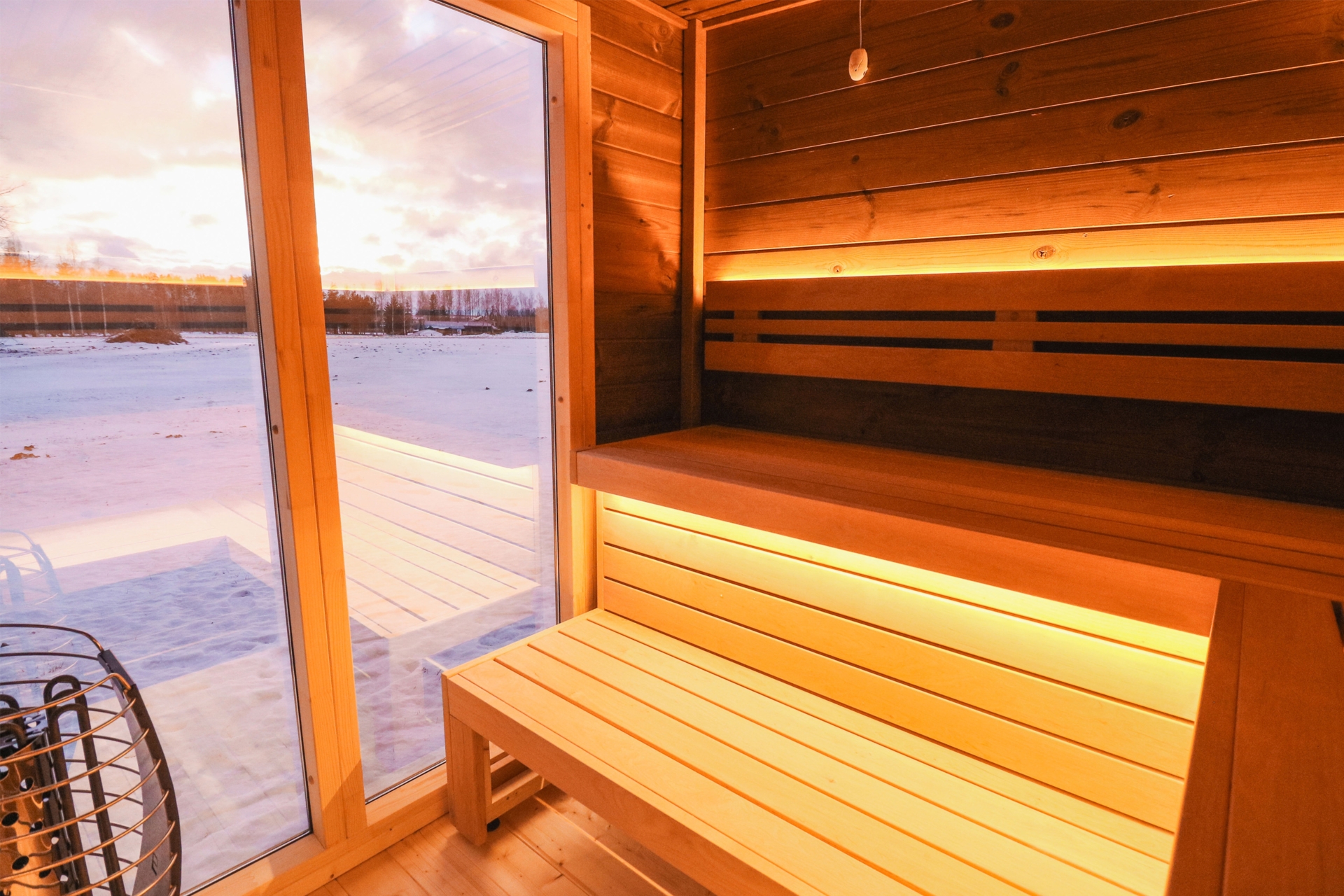 Sauna fińska zewnętrzna Leil® Saunas Patio L 5-osobowa