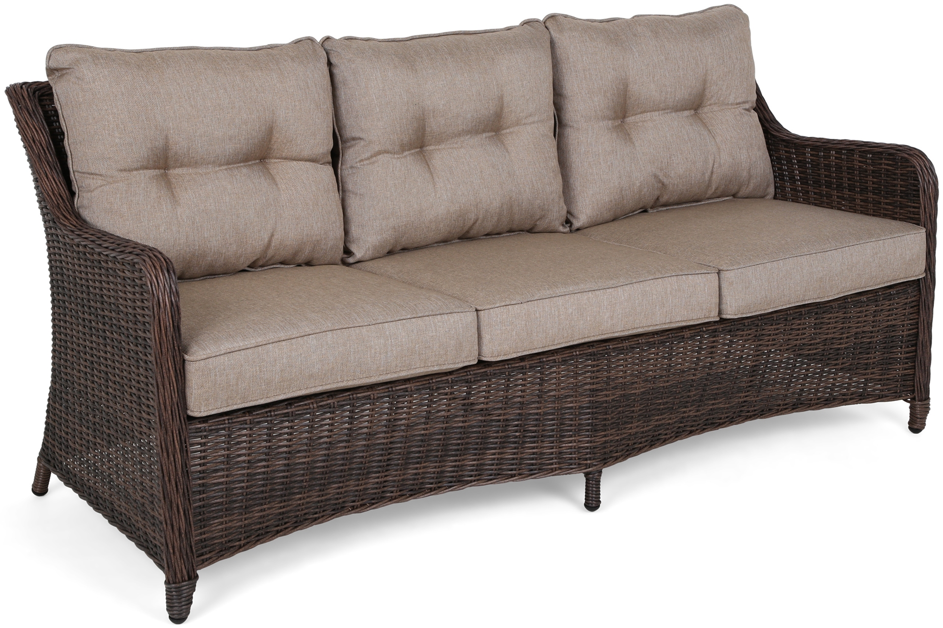 Meble ogrodowe technorattanowe California Brown Mat / Brown Melange