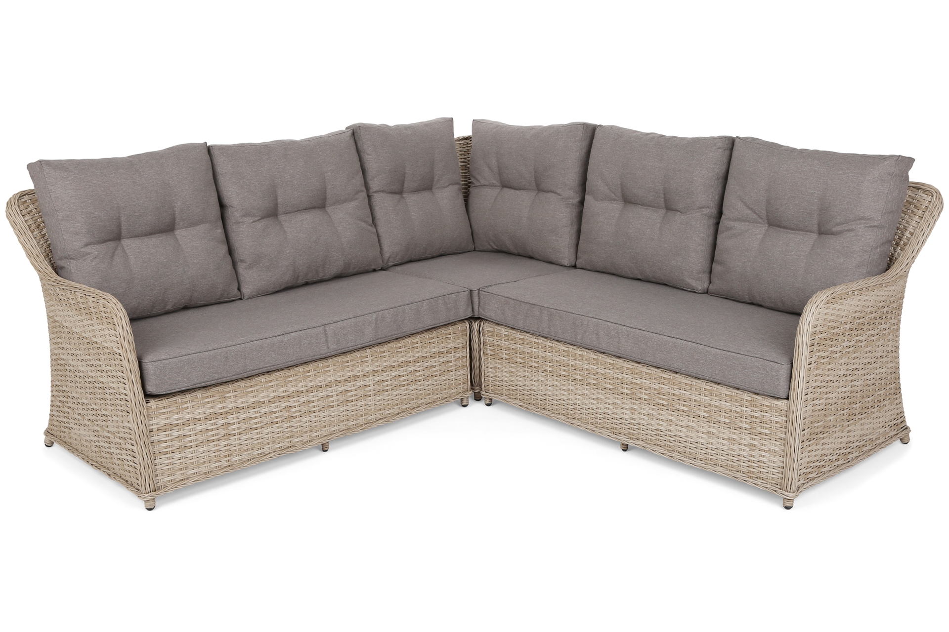 Narożny zestaw mebli ogrodowych Bergamo Beige / Beige Melange