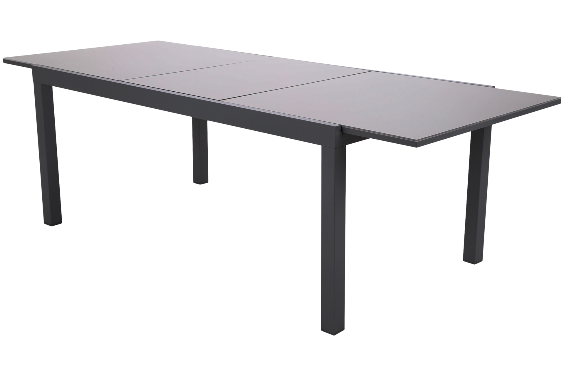 Meble ogrodowe aluminiowe Ontario 200+100 cm Grey / Light Grey Bolonia Grey / Window Grey 12+1 - szare - dla 12 osób Meble ogrodowe aluminiowe Ontario 200+100 cm Grey / Light Grey Bolonia Grey / Window Grey 12+1