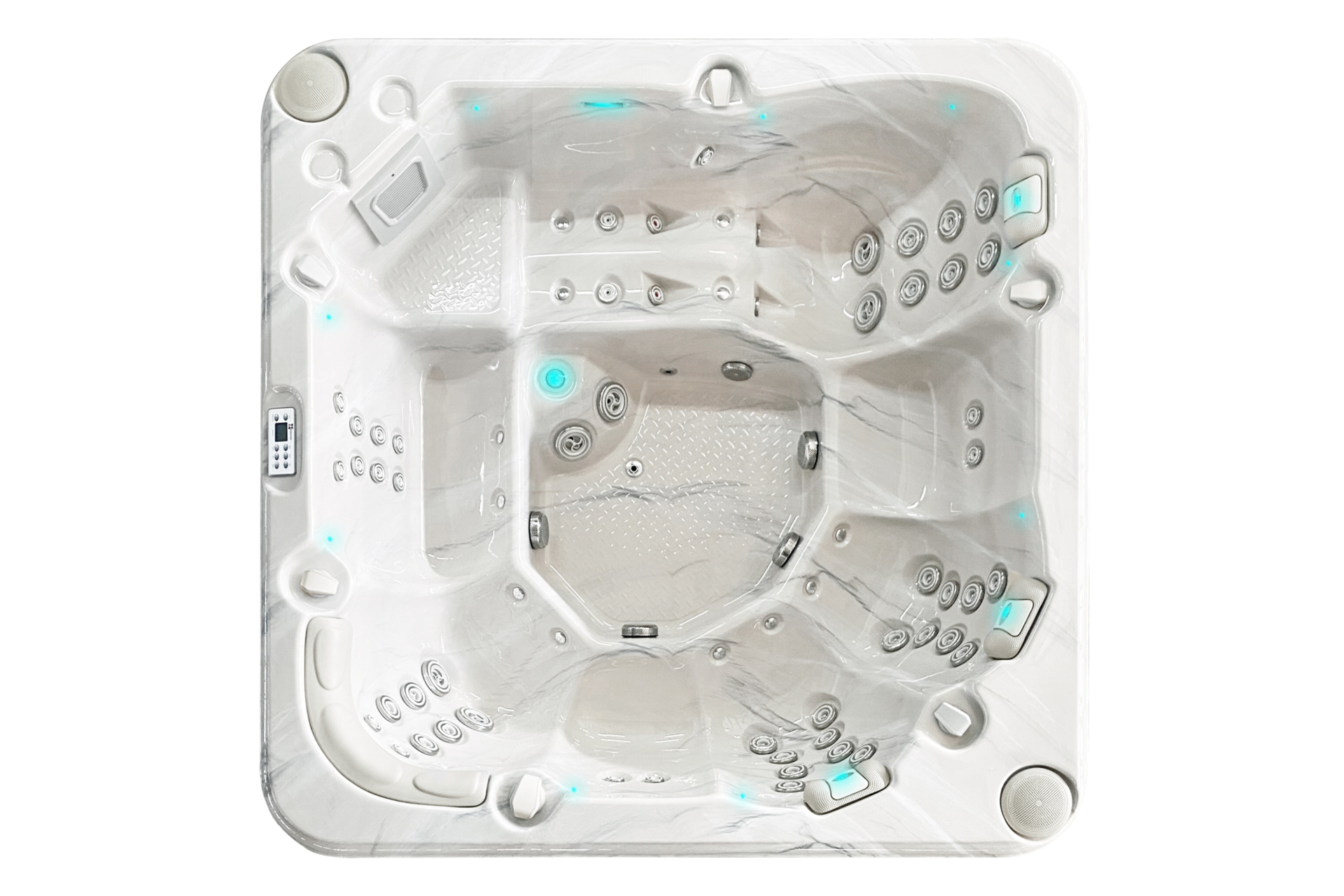 Wanna ogrodowa z hydromasażem Aquess Reflect 4202 7-osobowa