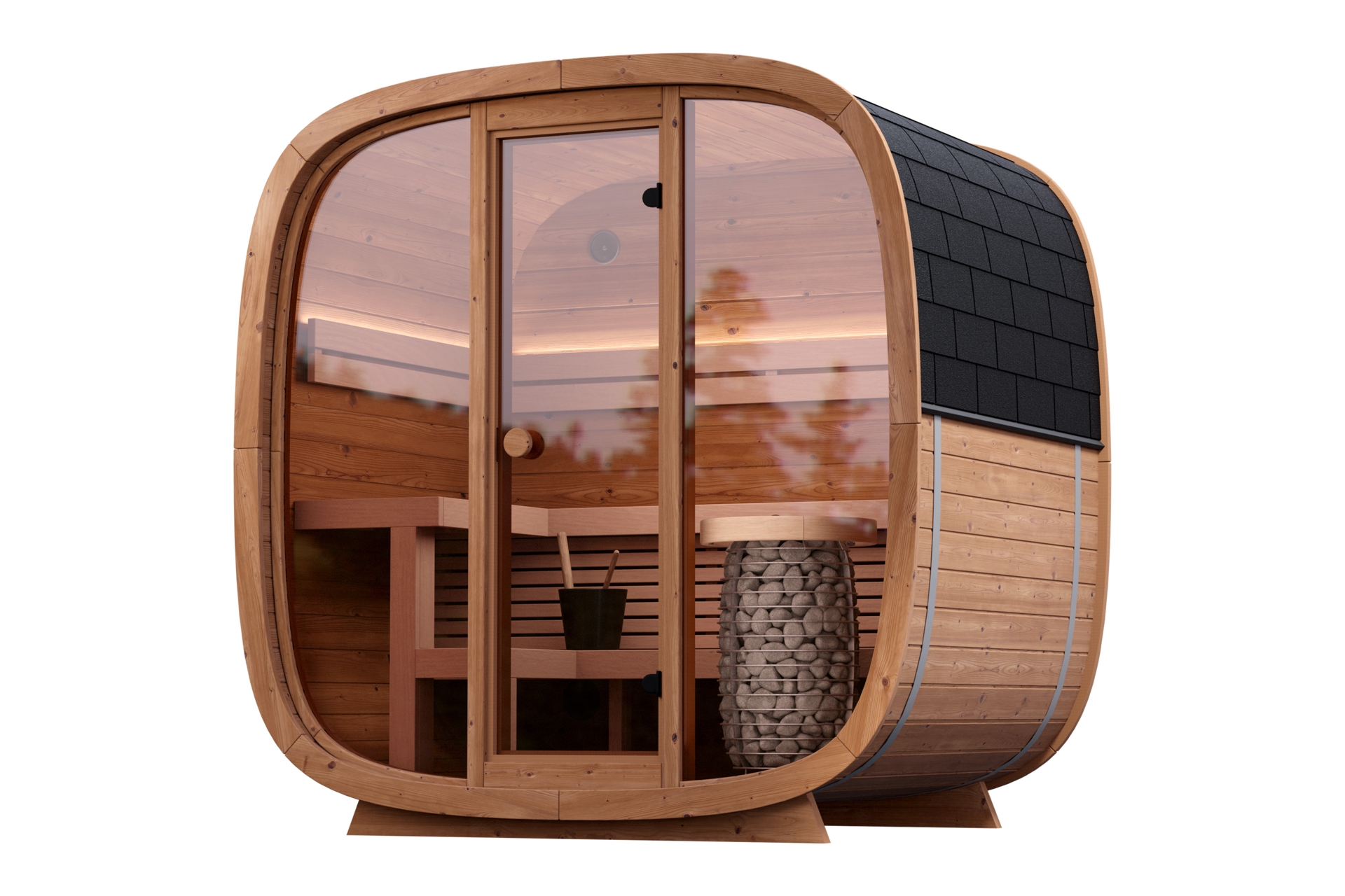 Sauna fińska zewnętrzna Leil® Saunas Dice Pocket 4-osobowa