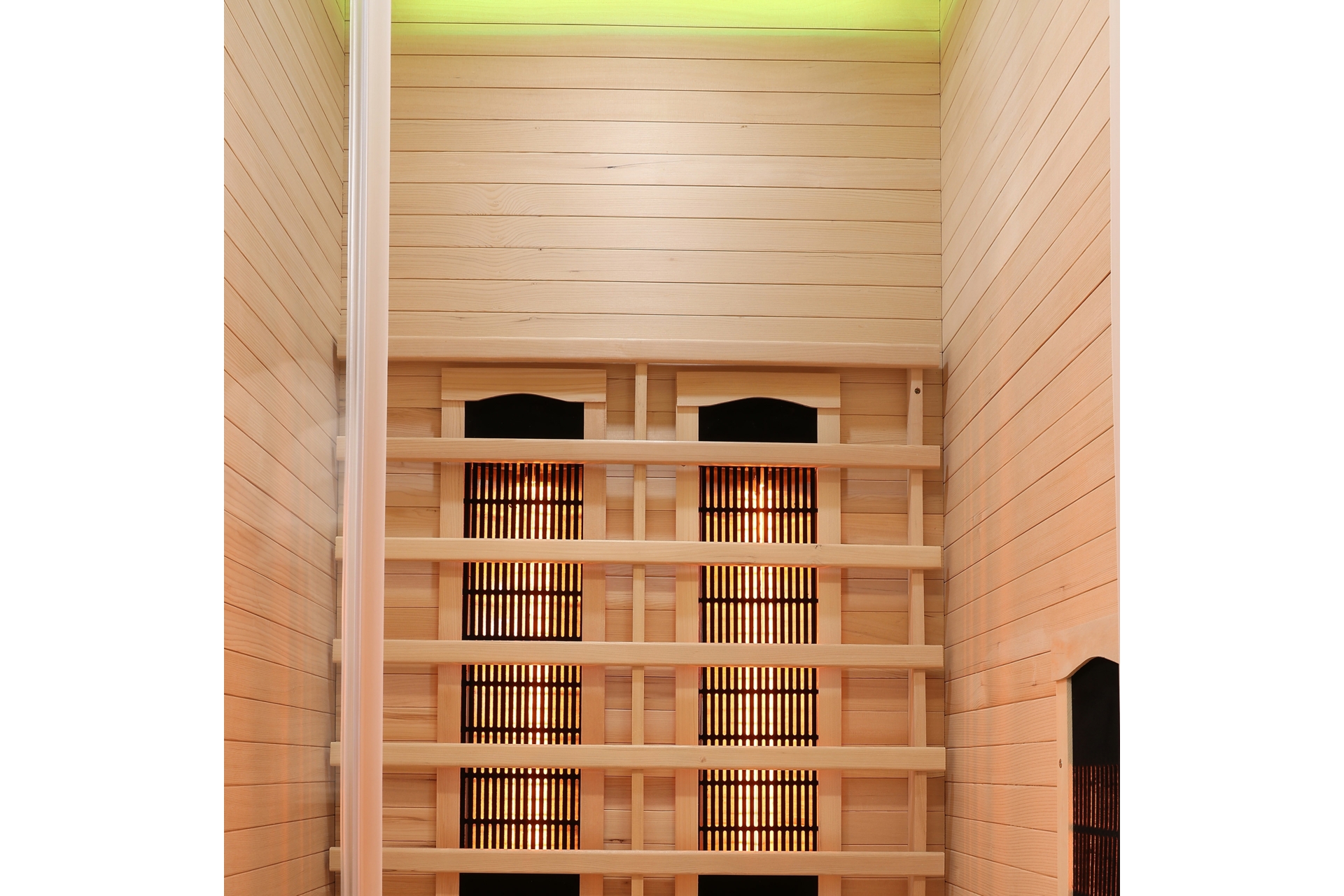 Sauna infrared Nordum Basic 1-osobowa biała - drewniana - z koloroterapią Sauna infrared Nordum Basic 1-osobowa biała