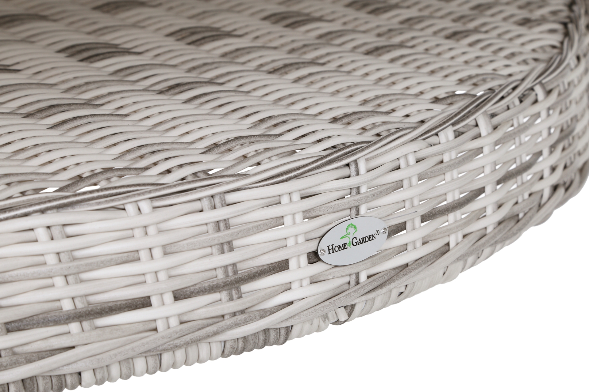 Okrągły zestaw Bristol jasnoszary 180 cm dla 8 osób Meble ogrodowe technorattanowe Bristol Round Elegant 180 cm Light Grey / Grey Melange  8+1