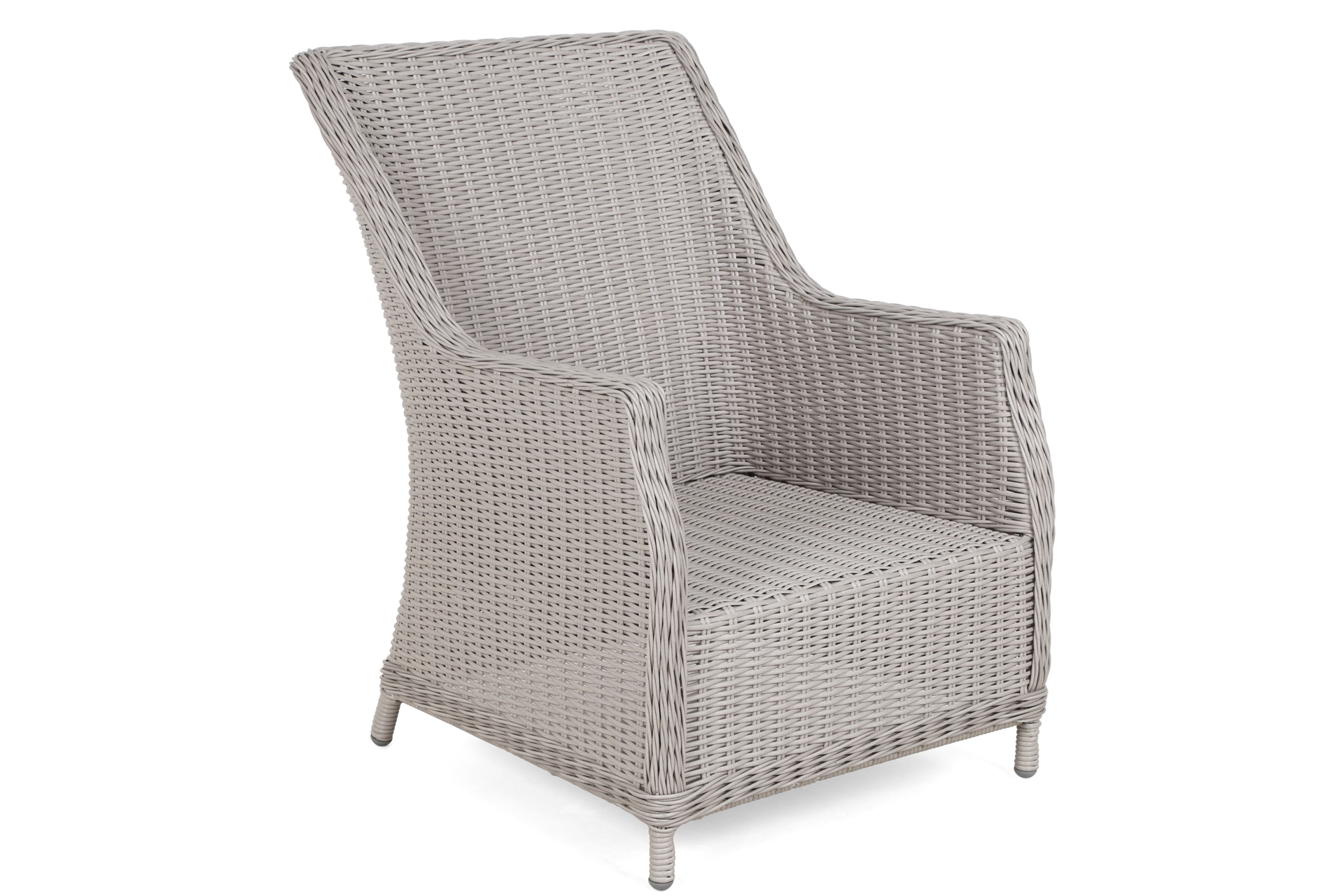 Narożny zestaw mebli ogrodowych lewy Alicante White / Grey z pufami