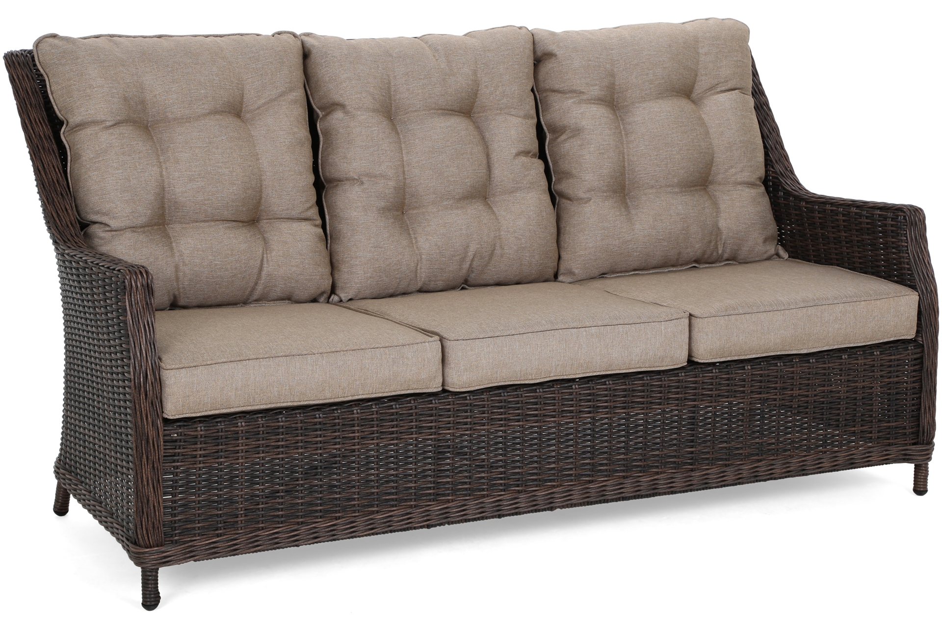 Meble ogrodowe technorattanowe Alicante Brown Mat / Brown Melange