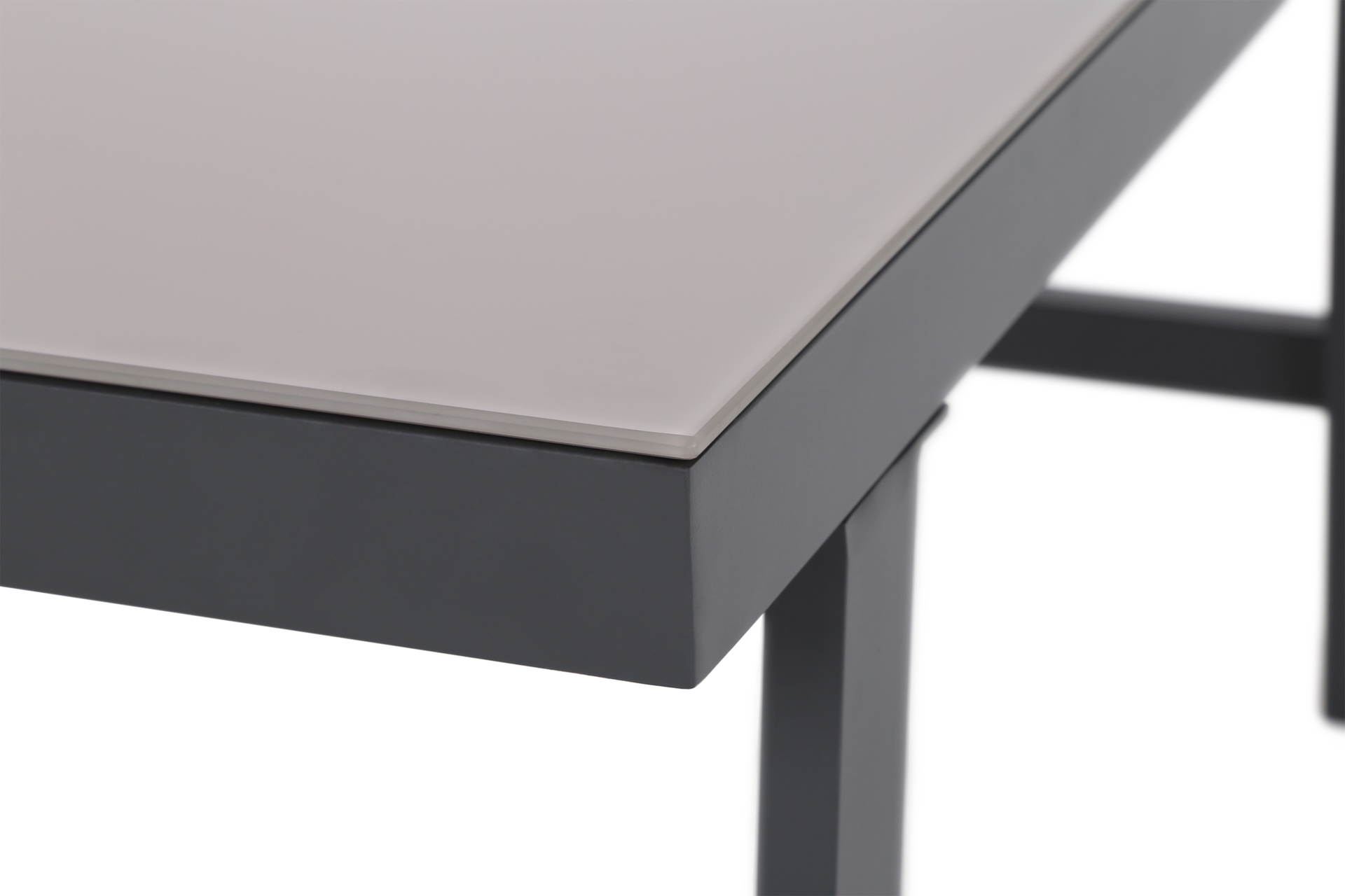 Narożnik ogrodowy aluminiowy Porto Grey / Taupe