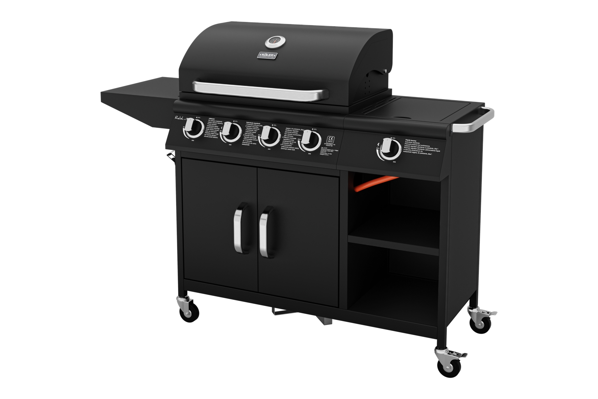 Grill gazowy Köler Relish V3 - czarny - 16 kW Grill gazowy Köler Relish V3 Black