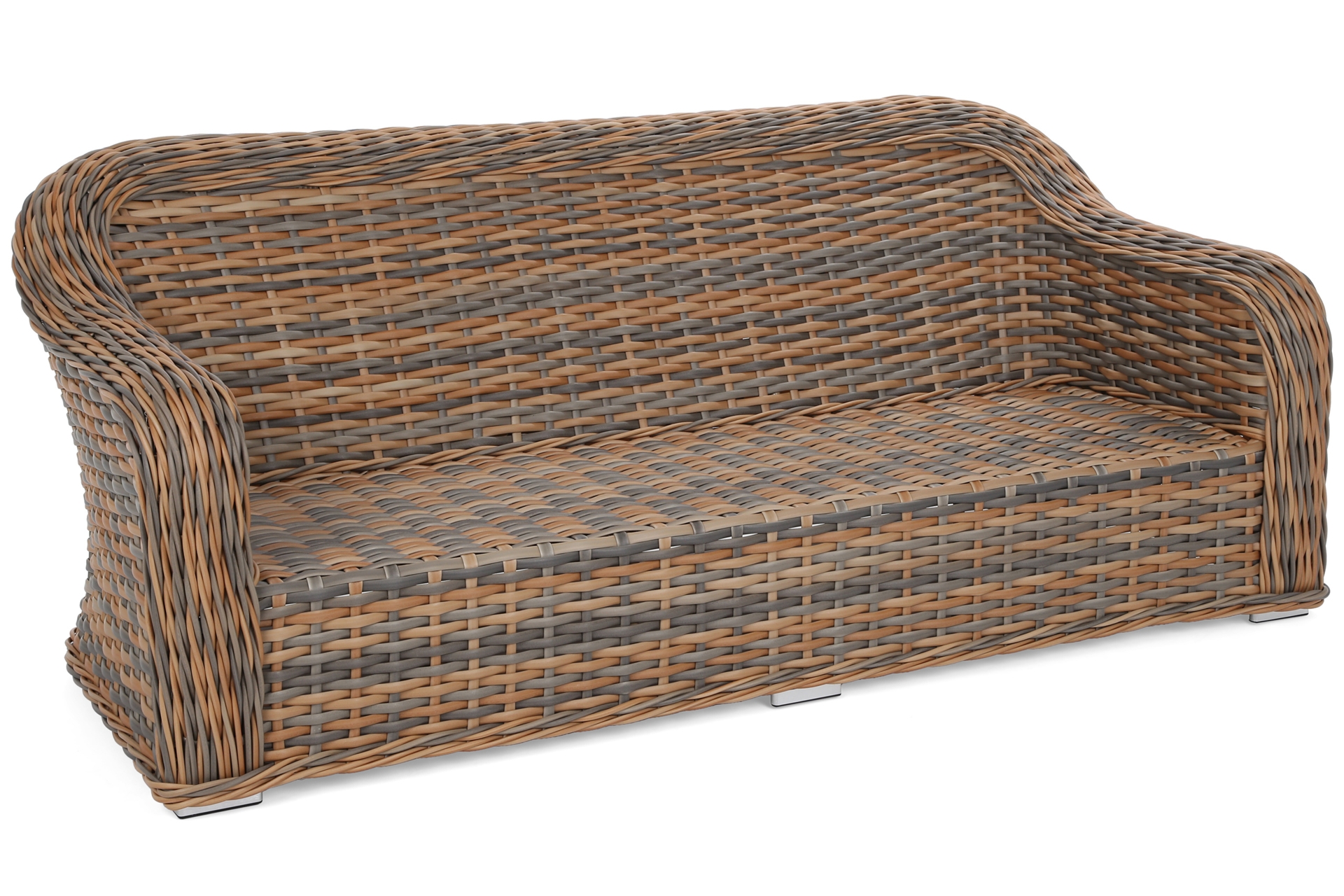 Meble ogrodowe technorattanowe Foggia Ginger Melange / Dark Grey