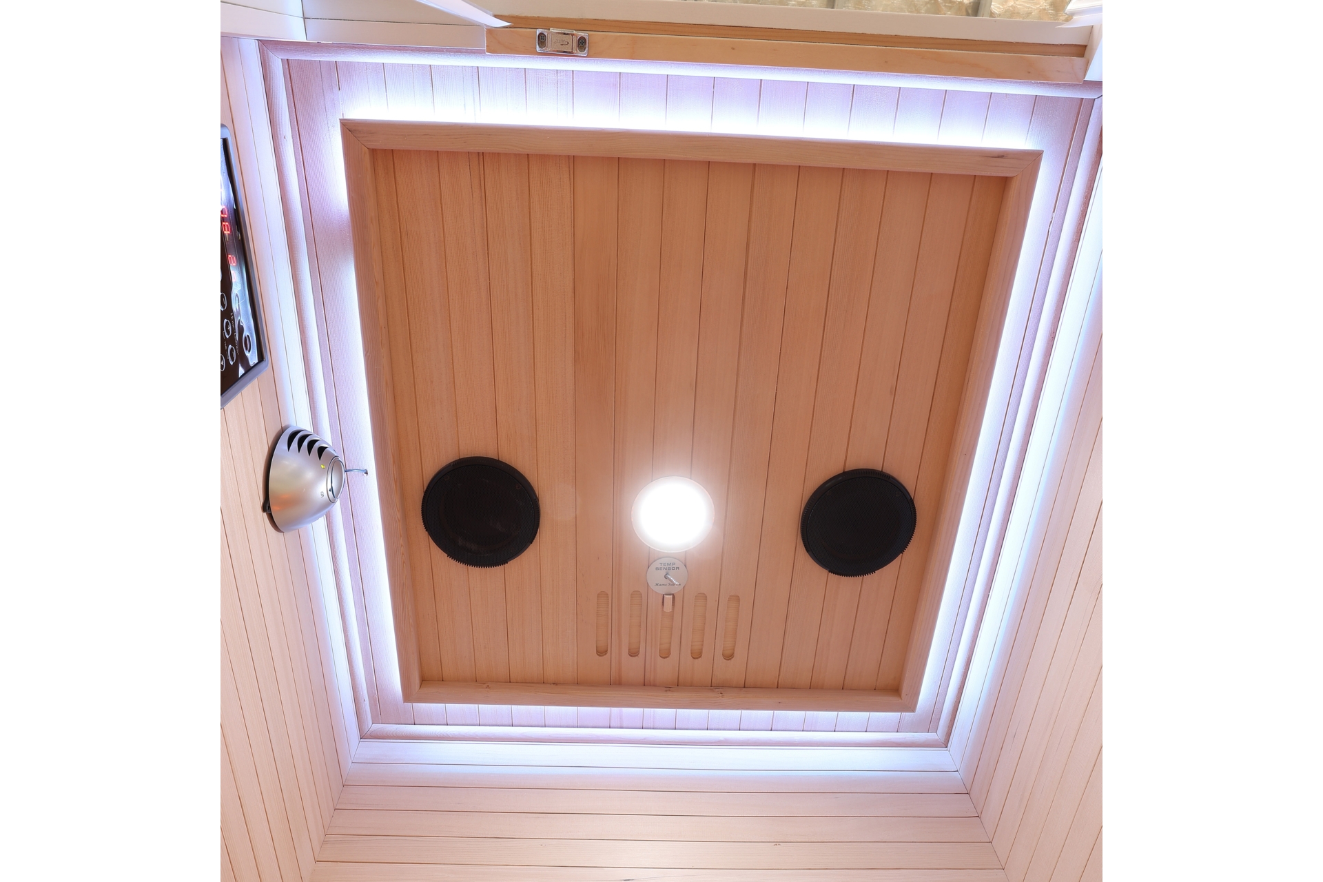 Sauna infrared Nordum Basic 1-osobowa biała - drewniana - z koloroterapią Sauna infrared Nordum Basic 1-osobowa biała