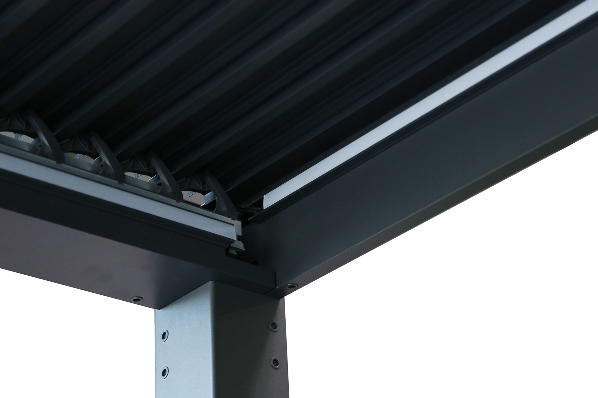 Oświetlenie LED do pergoli Schatler Modern Alu 4x3 m