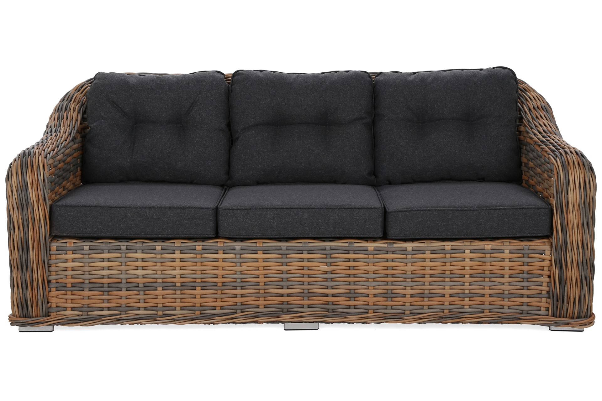 Meble ogrodowe technorattanowe Foggia Flex Ginger Melange / Dark Grey