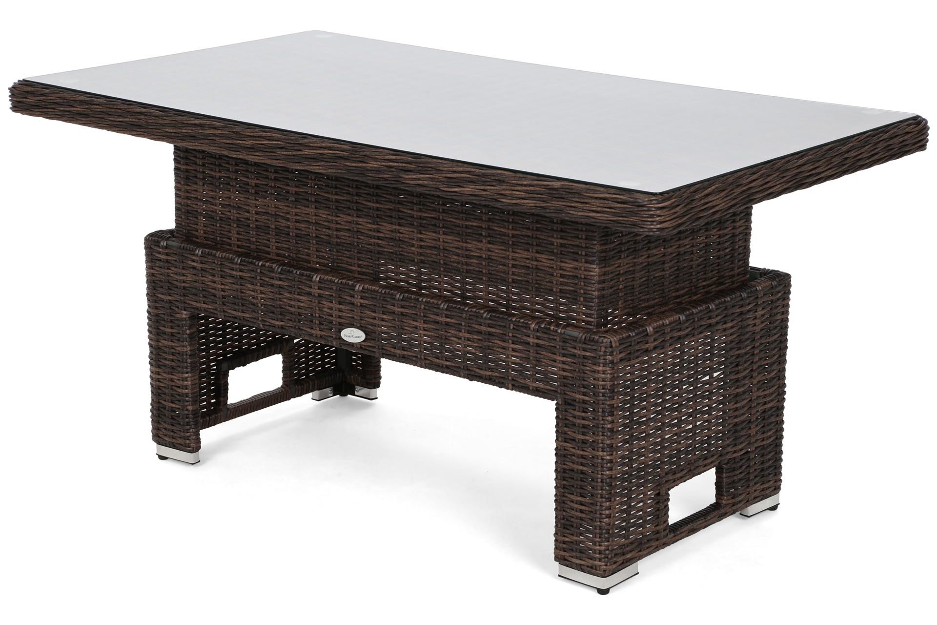 Narożnik ogrodowy technorattanowy Trivento Brown Mat / Brown Melange